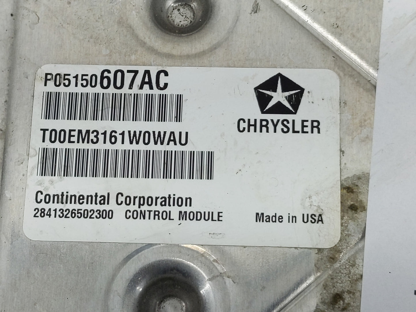 2012 Jeep Patriot PCM Engine Control Computer ECU ECM PCU OEM P/N:P05150607AC Fits OEM Used Auto Parts - Oemusedautoparts1.c