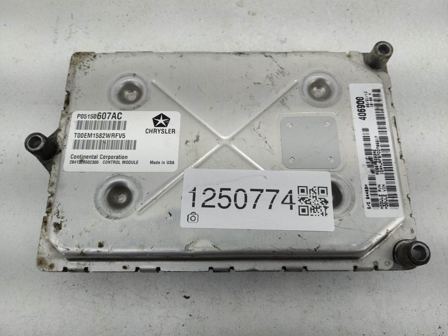 2012 Jeep Patriot PCM Engine Control Computer ECU ECM PCU OEM P/N:P68070203AD P05150607AC Fits OEM Used Auto Parts - Oemused