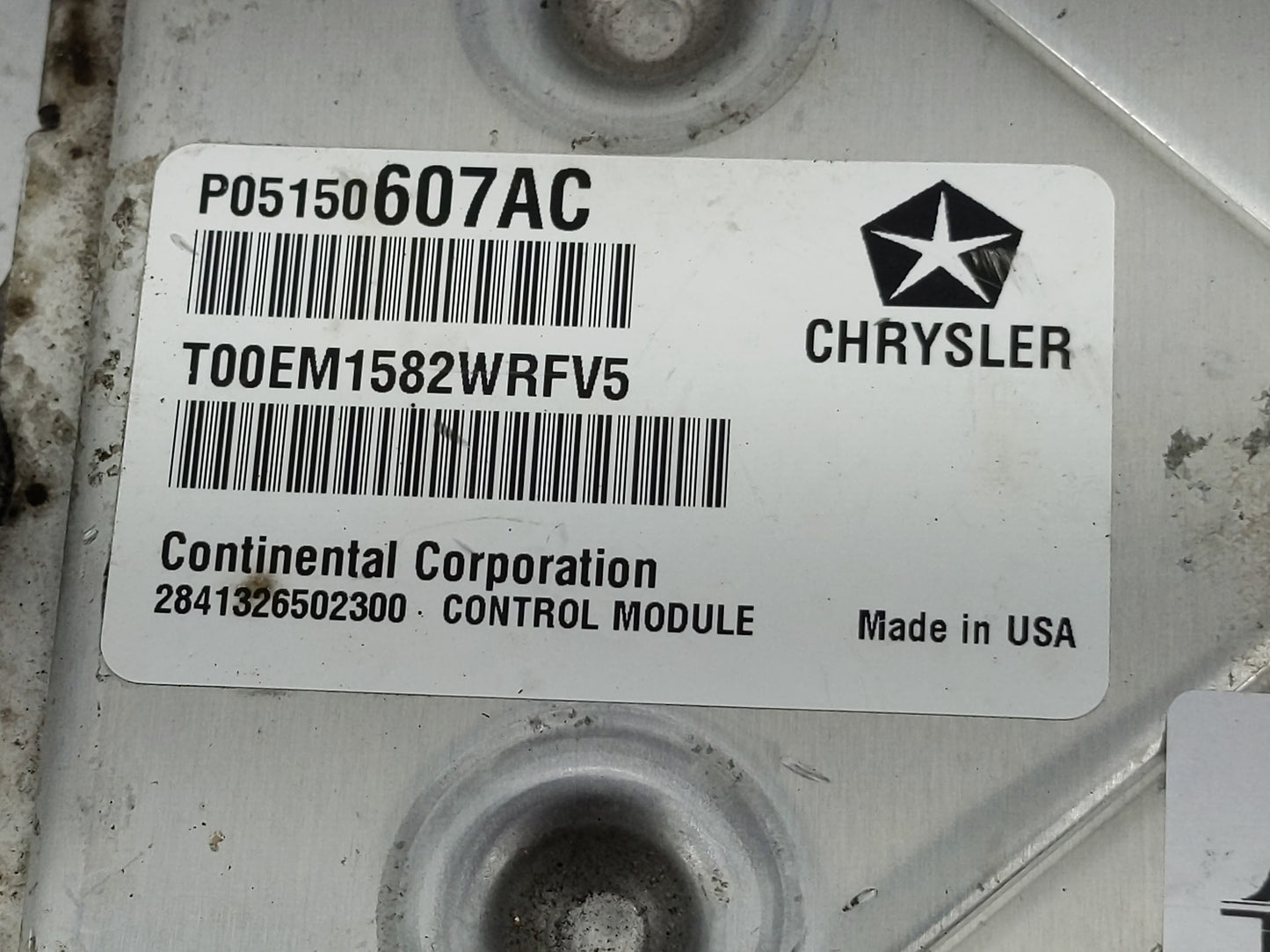 2012 Jeep Patriot PCM Engine Control Computer ECU ECM PCU OEM P/N:P68070203AD P05150607AC Fits OEM Used Auto Parts - Oemused