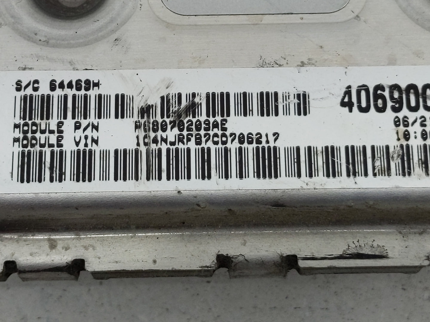 2012 Jeep Patriot PCM Engine Control Computer ECU ECM PCU OEM P/N:P68070203AD P05150607AC Fits OEM Used Auto Parts - Oemused