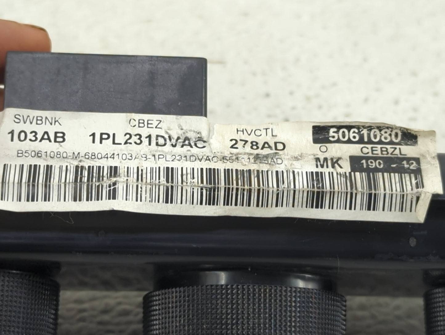 2011-2017 Jeep Patriot Climate Control Module Temperature AC/Heater Replacement P/N:1PL231DVAC 55111278AD Fits OEM Used Auto