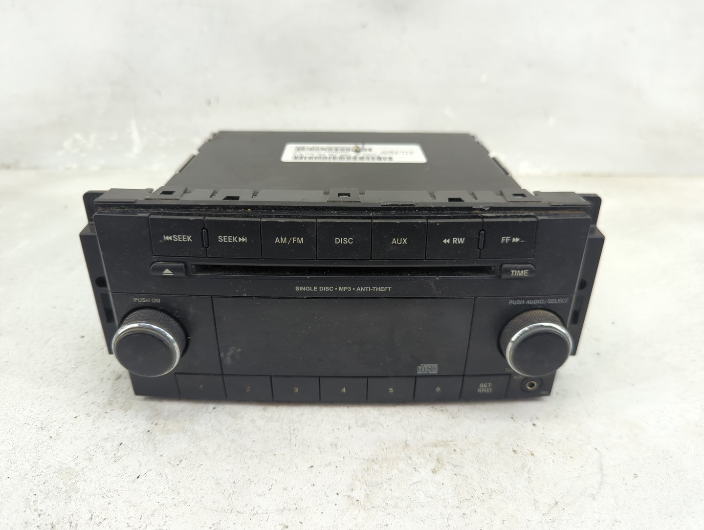 2012-2017 Jeep Patriot Radio AM FM Cd Player Receiver Replacement P/N:P05091195AB Fits Fits 2012 2013 2014 2015 2016 2017 OE