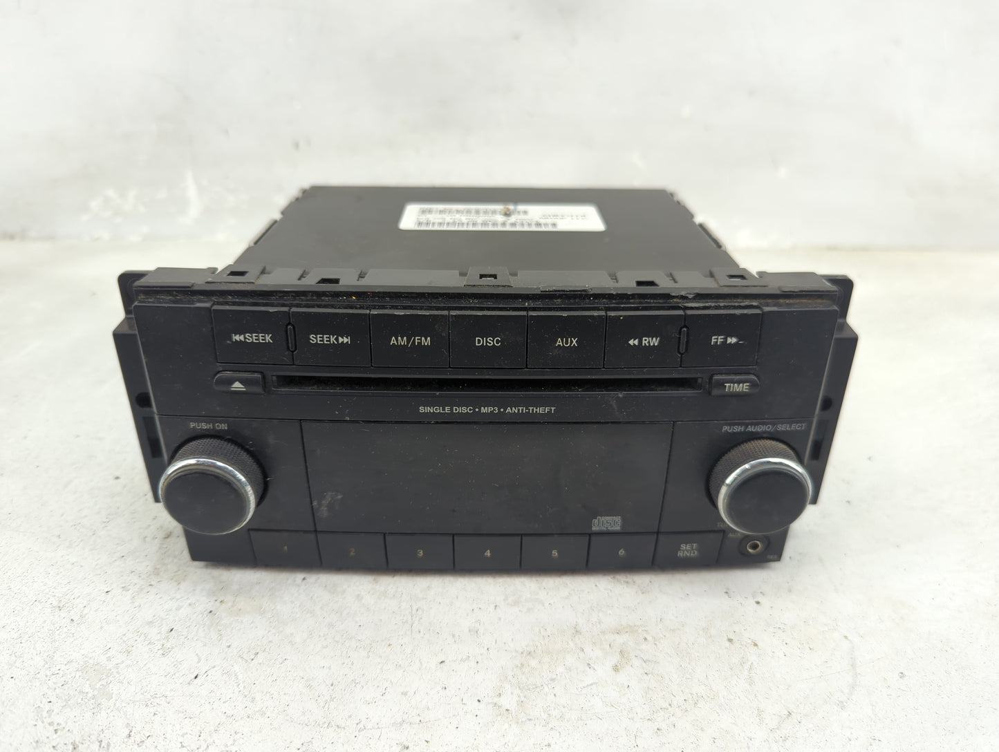 2012-2017 Jeep Patriot Radio AM FM Cd Player Receiver Replacement P/N:P05091195AB Fits Fits 2012 2013 2014 2015 2016 2017 OE