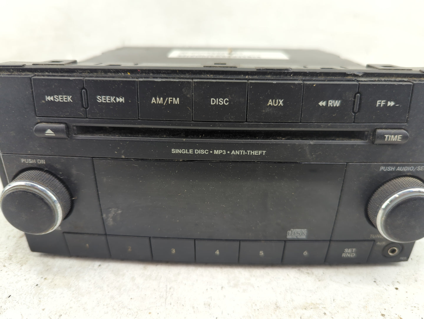2012-2017 Jeep Patriot Radio AM FM Cd Player Receiver Replacement P/N:P05091195AB Fits Fits 2012 2013 2014 2015 2016 2017 OE