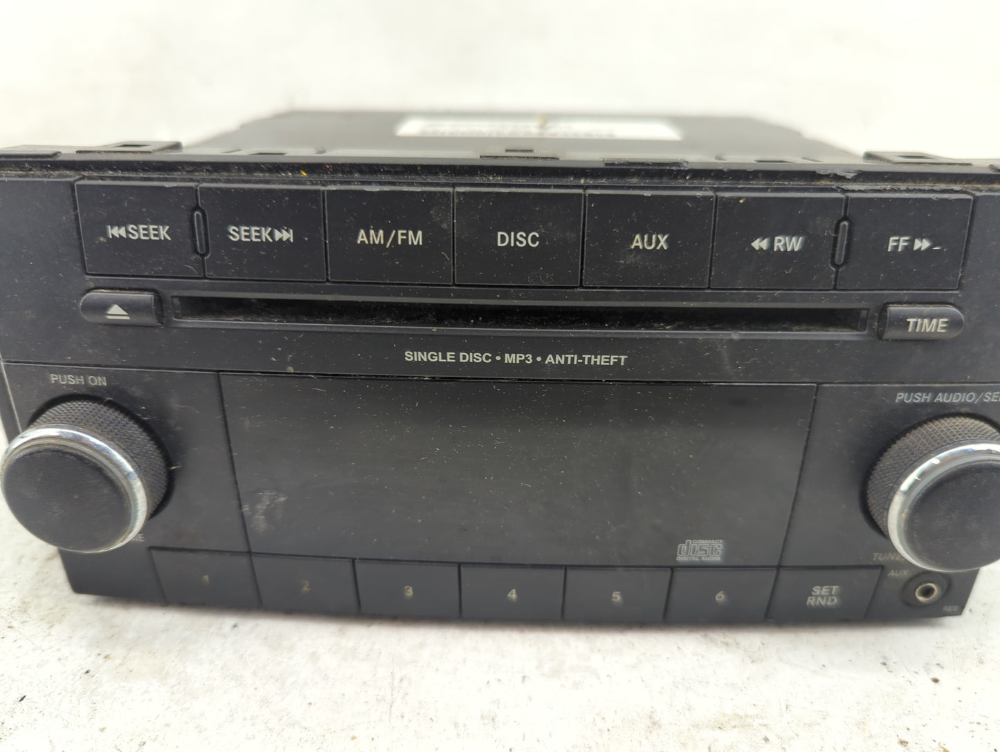 2012-2017 Jeep Patriot Radio AM FM Cd Player Receiver Replacement P/N:P05091195AB Fits Fits 2012 2013 2014 2015 2016 2017 OE