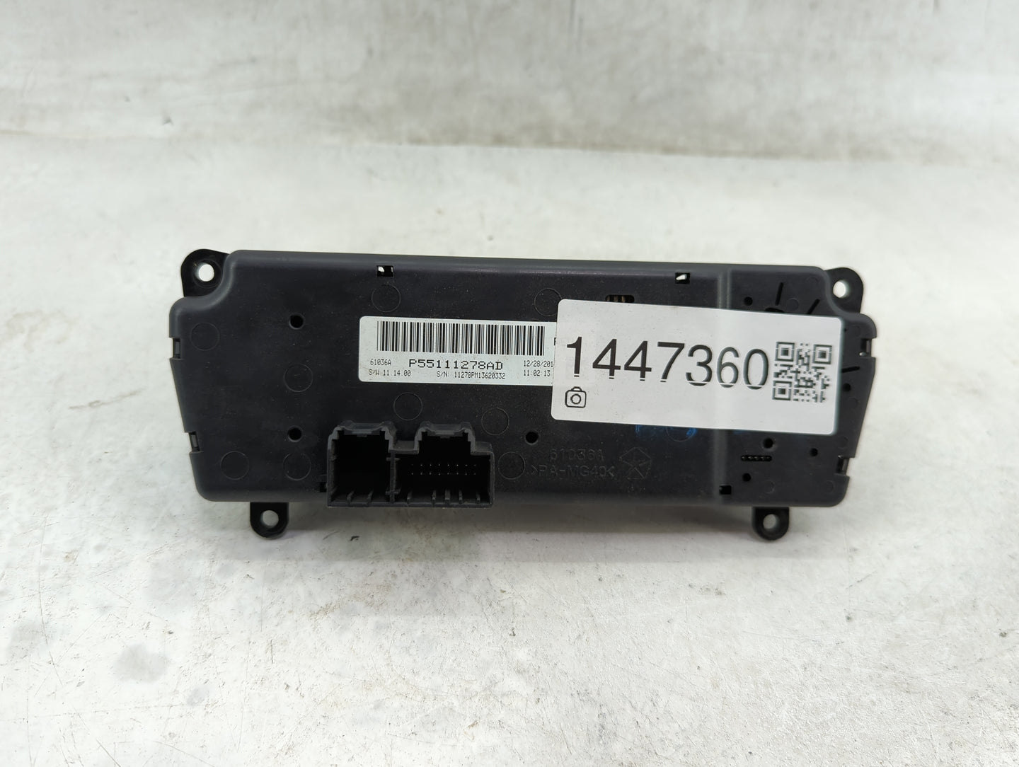 2011-2017 Jeep Patriot Climate Control Module Temperature AC/Heater Replacement P/N:P55111278AD Fits OEM Used Auto Parts - O