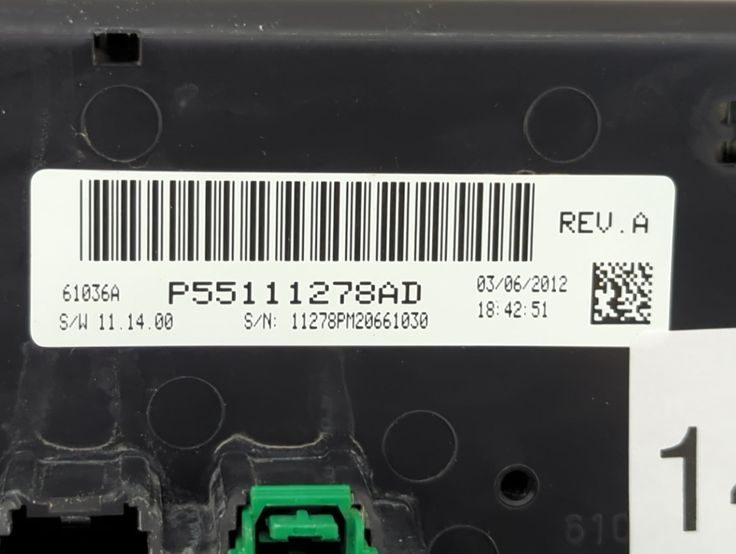 2011-2017 Jeep Patriot Climate Control Module Temperature AC/Heater Replacement P/N:P55111278AD Fits OEM Used Auto Parts - O