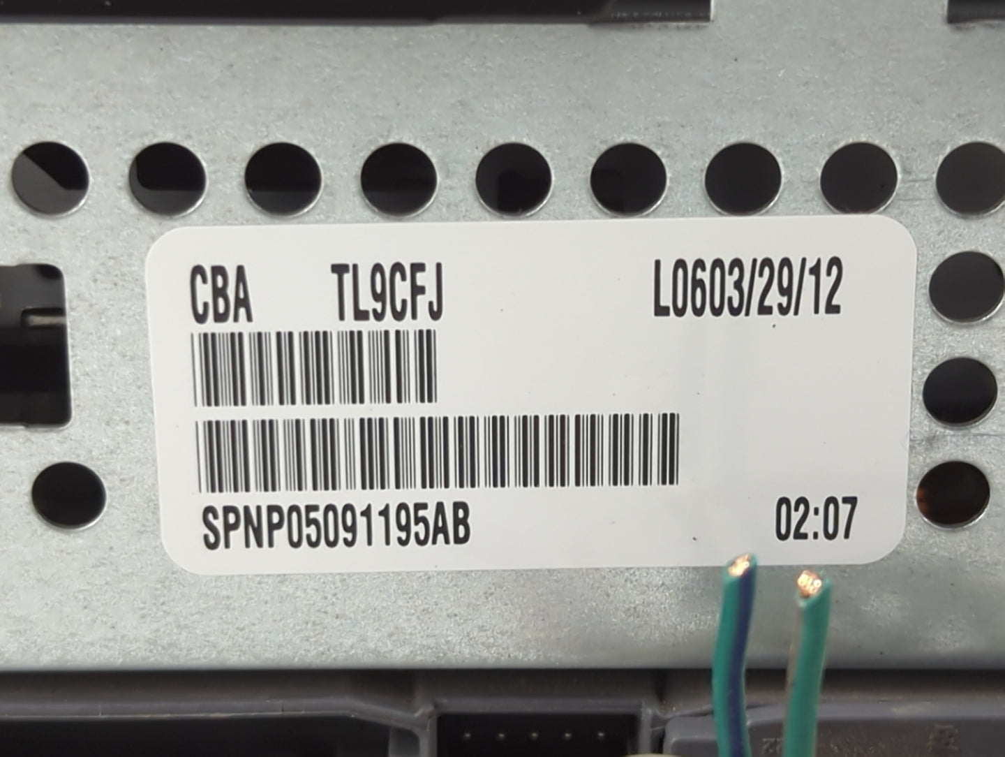 2012-2017 Jeep Patriot Radio AM FM Cd Player Receiver Replacement P/N:P05091195AB Fits Fits 2012 2013 2014 2015 2016 2017 OE