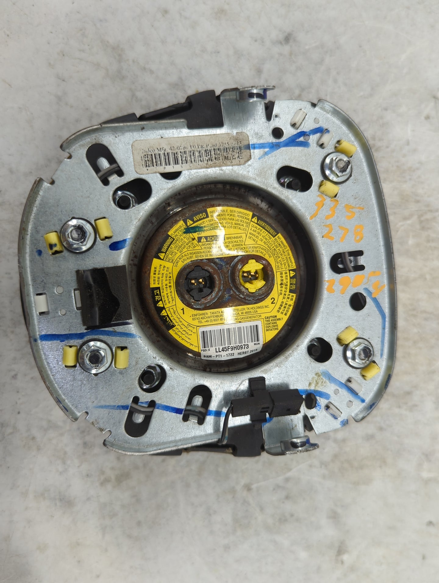 2011-2017 Jeep Patriot Air Bag Driver Left Steering Wheel Mounted 1466582 - Oemusedautoparts1.com