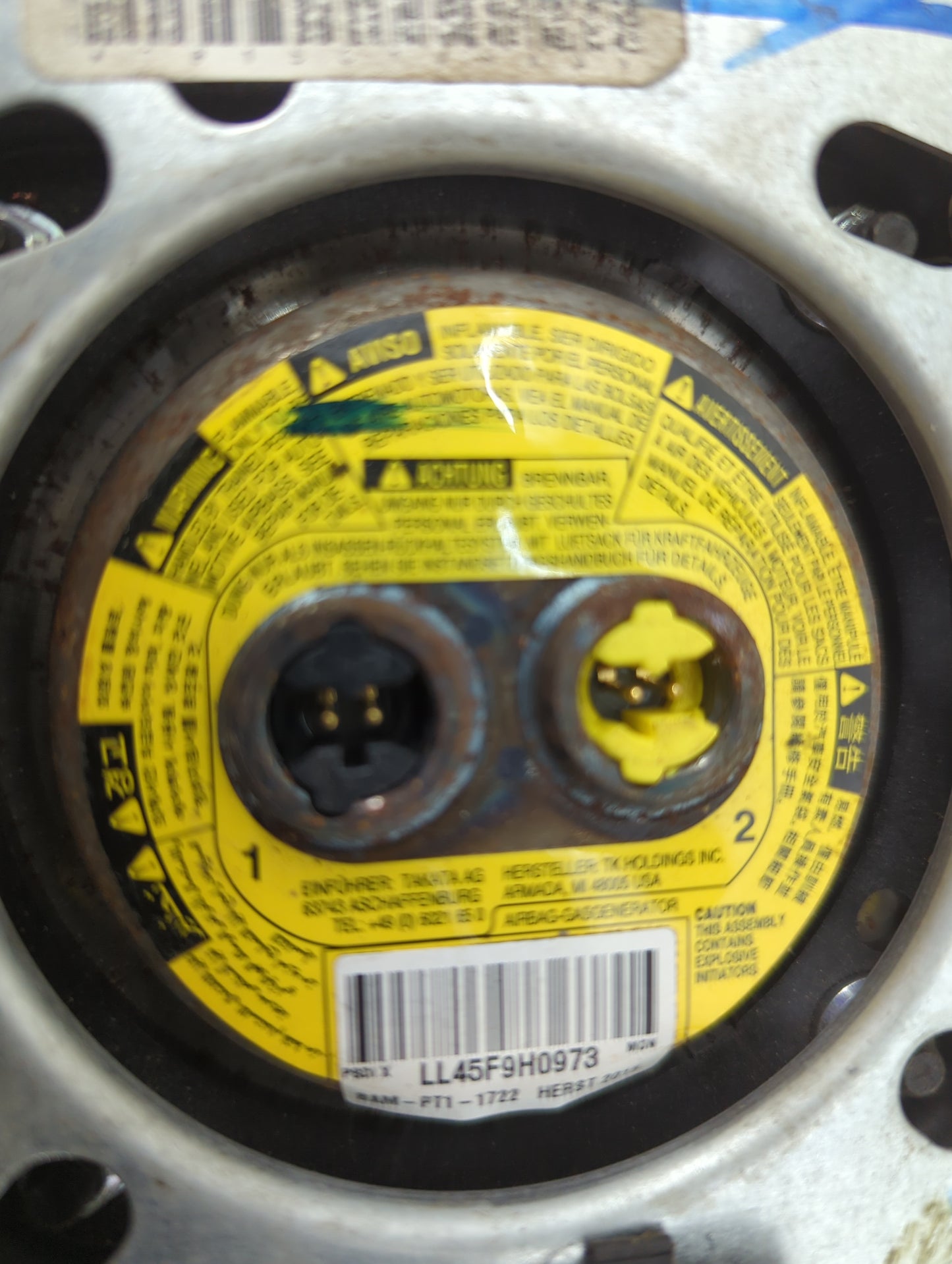 2011-2017 Jeep Patriot Air Bag Driver Left Steering Wheel Mounted 1466582 - Oemusedautoparts1.com
