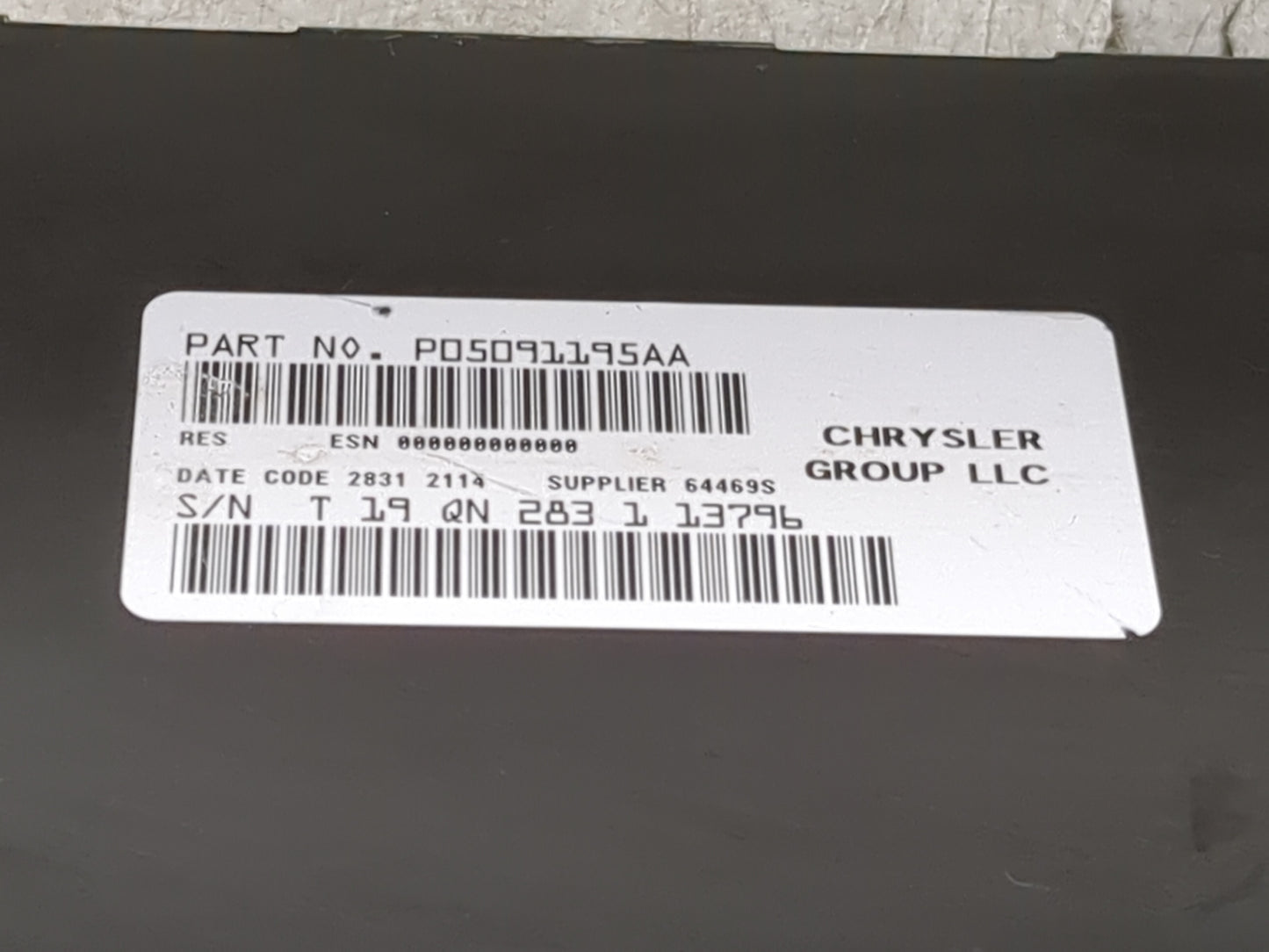 2011-2012 Jeep Patriot Radio AM FM Cd Player Receiver Replacement P/N:P05091195AA P05091195AA Fits Fits 2011 2012 OEM Used A