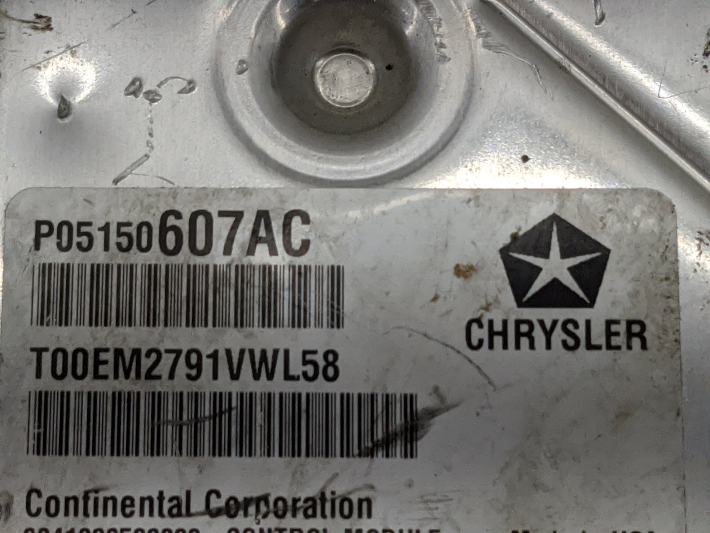 2012 Jeep Patriot PCM Engine Control Computer ECU ECM PCU OEM P/N:P05150607AC T00EM2791VWL58, 68072208AC Fits OEM Used Auto 