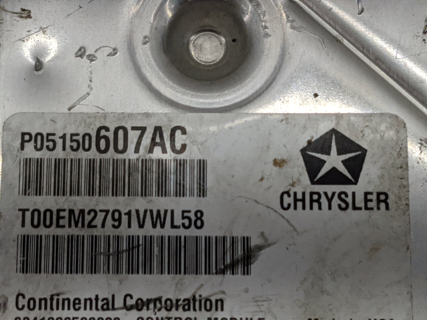 2012 Jeep Patriot PCM Engine Control Computer ECU ECM PCU OEM P/N:P05150607AC T00EM2791VWL58, 68072208AC Fits OEM Used Auto 