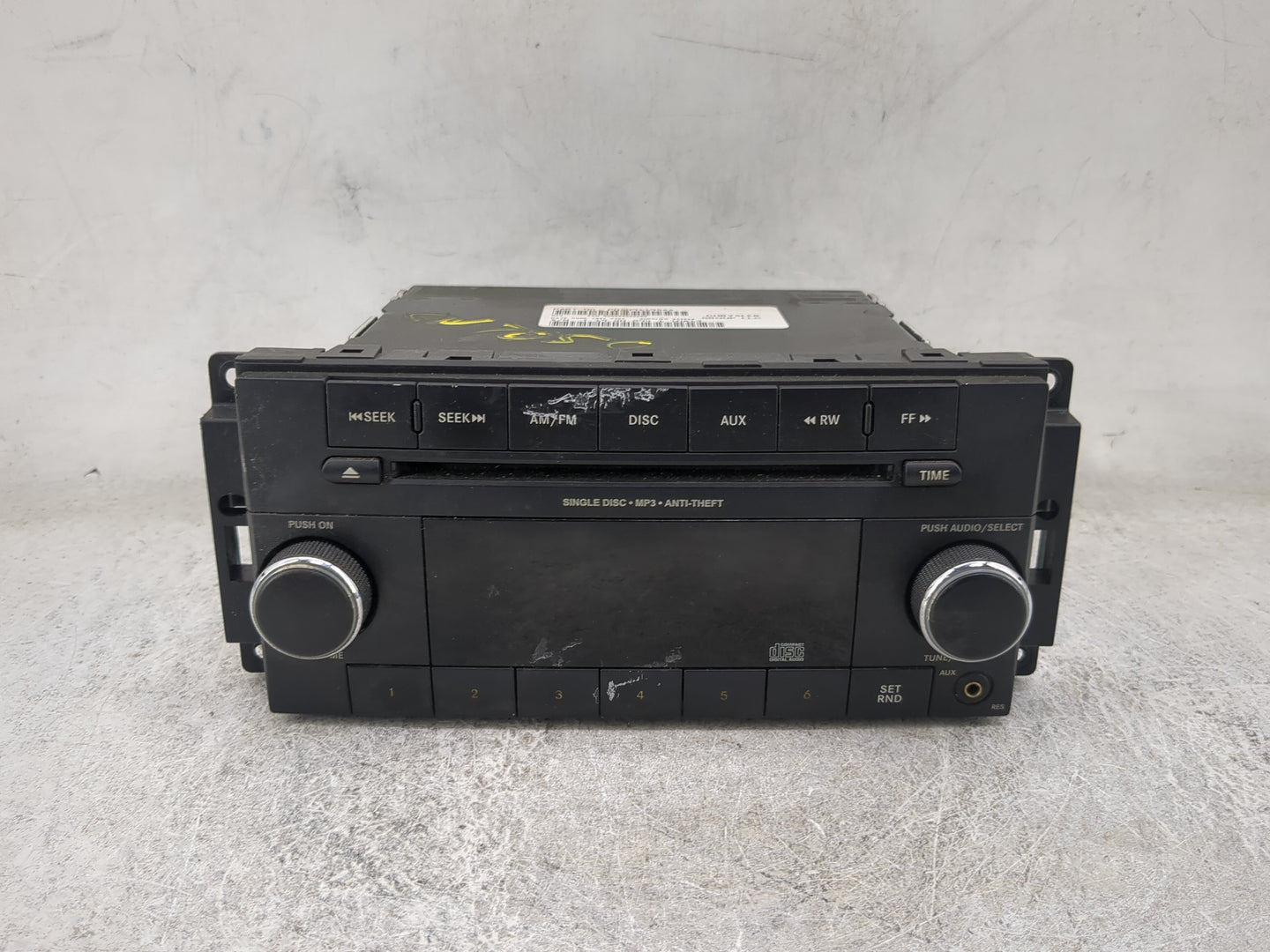 2012-2017 Jeep Patriot Radio AM FM Cd Player Receiver Replacement P/N:P05091195AA SPNP05091195AA Fits OEM Used Auto Parts - 