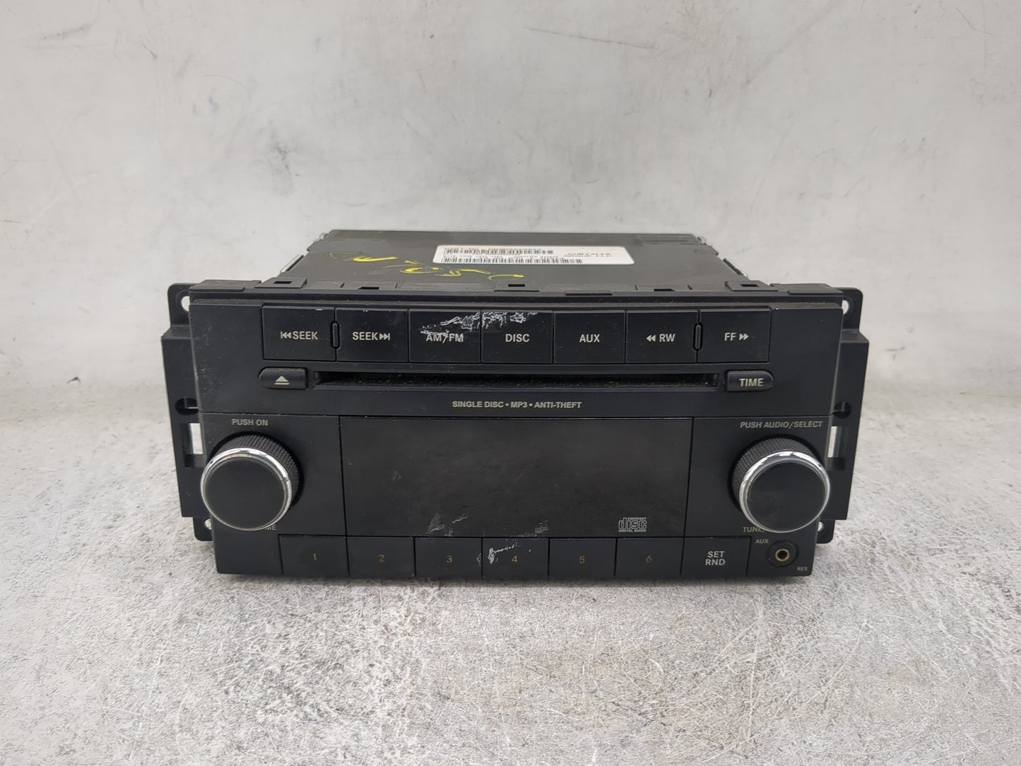 2012-2017 Jeep Patriot Radio AM FM Cd Player Receiver Replacement P/N:P05091195AA SPNP05091195AA Fits OEM Used Auto Parts - 