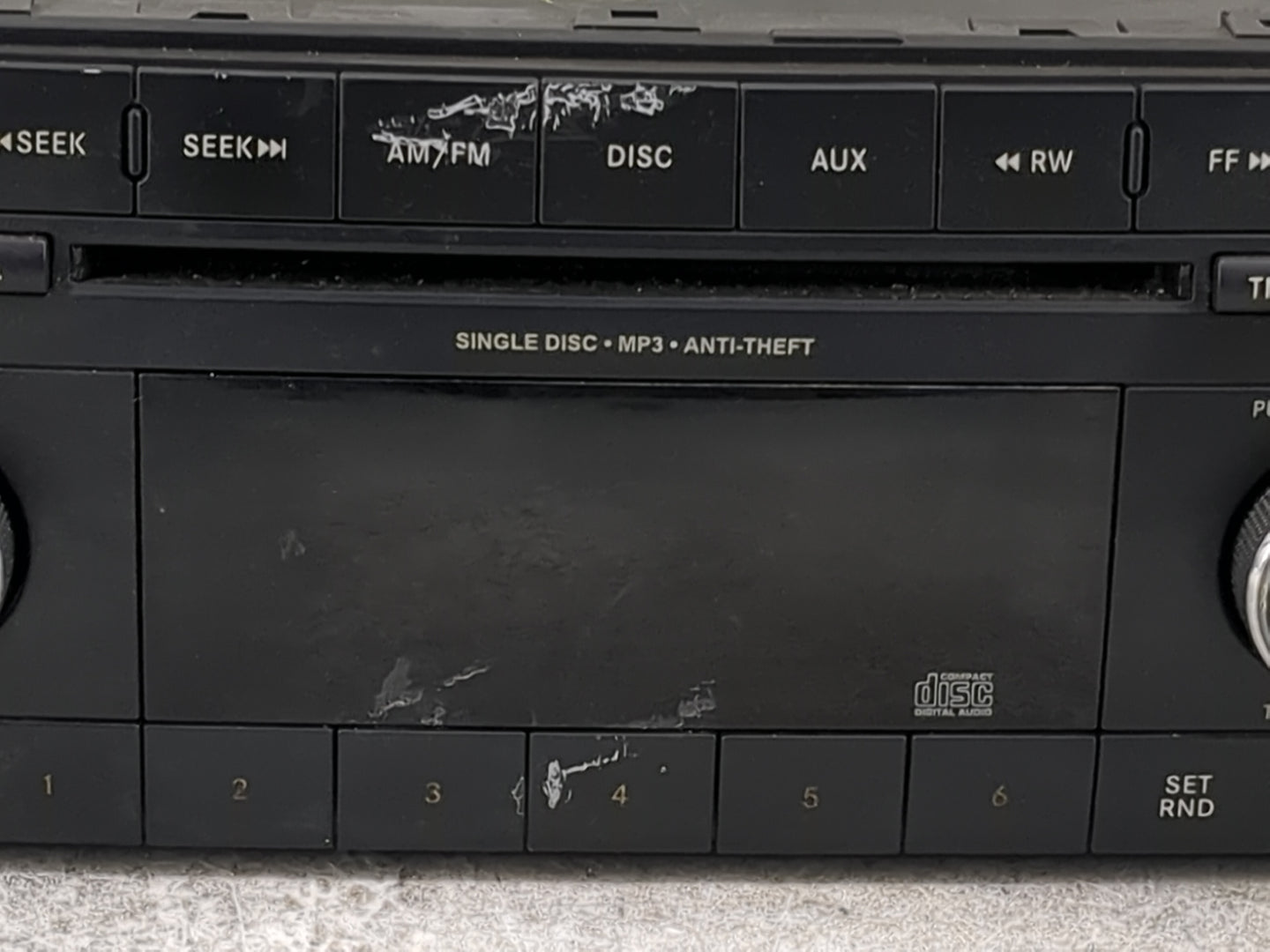 2012-2017 Jeep Patriot Radio AM FM Cd Player Receiver Replacement P/N:P05091195AA SPNP05091195AA Fits OEM Used Auto Parts - 