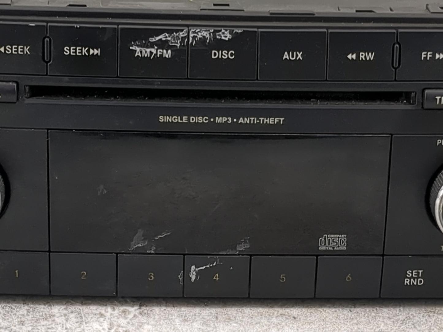 2012-2017 Jeep Patriot Radio AM FM Cd Player Receiver Replacement P/N:P05091195AA SPNP05091195AA Fits OEM Used Auto Parts - 