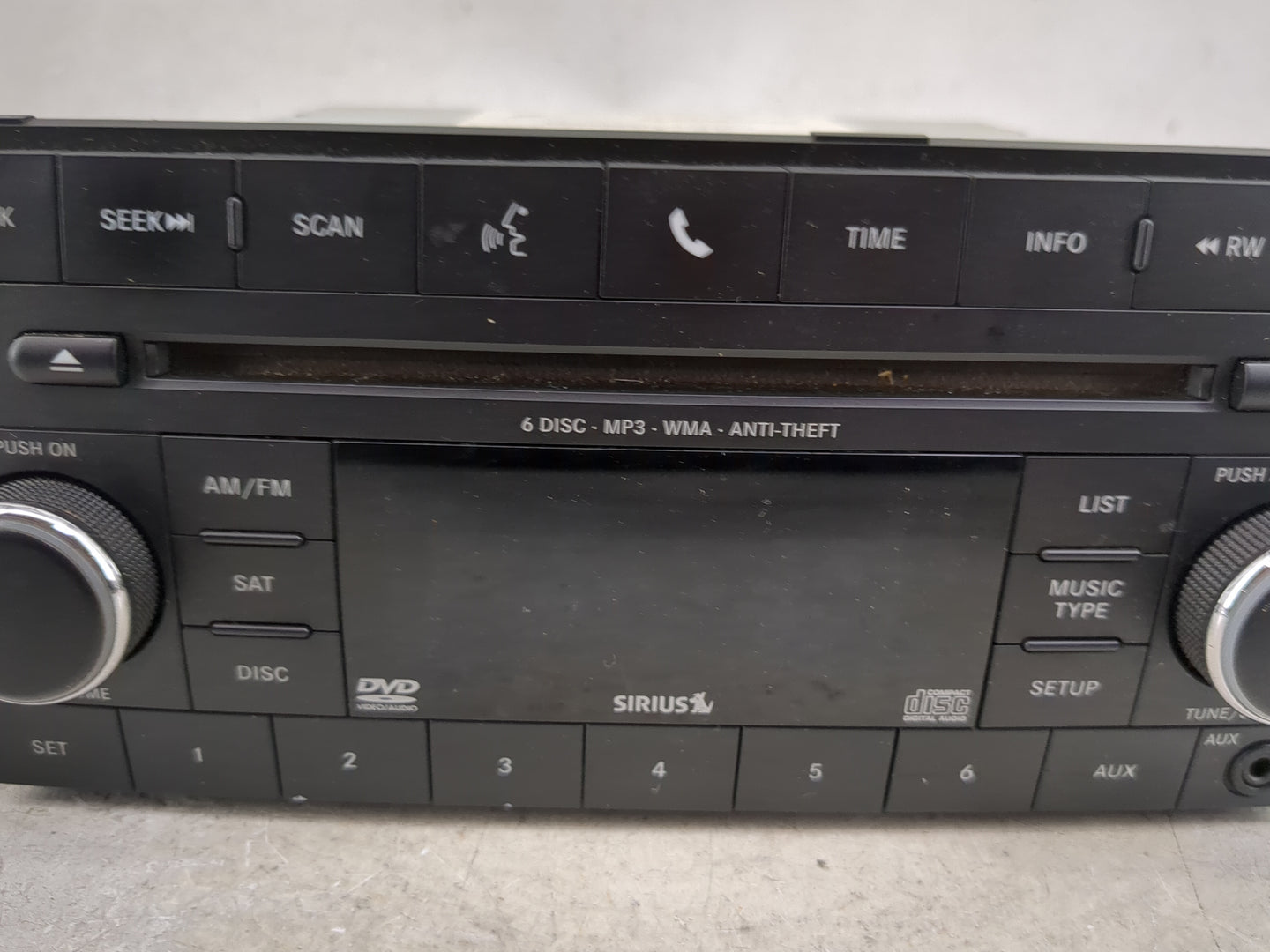 2011-2012 Jeep Patriot Radio AM FM Cd Player Receiver Replacement P/N:05064949AG Fits Fits 2011 2012 OEM Used Auto Parts - O