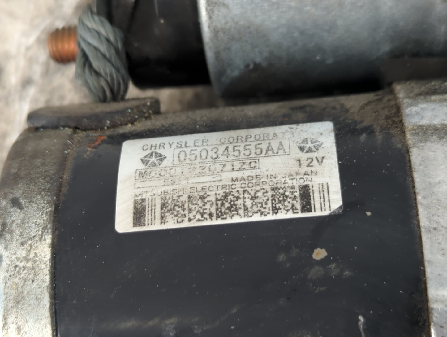 2007-2017 Jeep Patriot Car Starter Motor Solenoid OEM P/N:05034555AA Fits OEM Used Auto Parts - Oemusedautoparts1.com