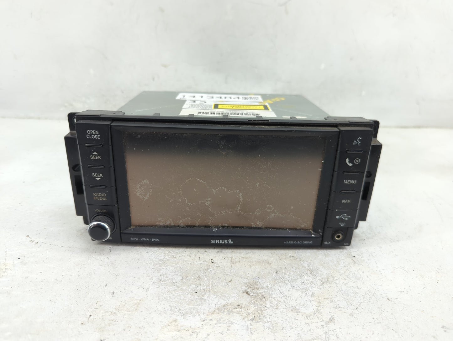 2012-2014 Jeep Wrangler Radio AM FM Cd Player Receiver Replacement P/N:05064400AK Fits Fits 2012 2013 2014 OEM Used Auto Par