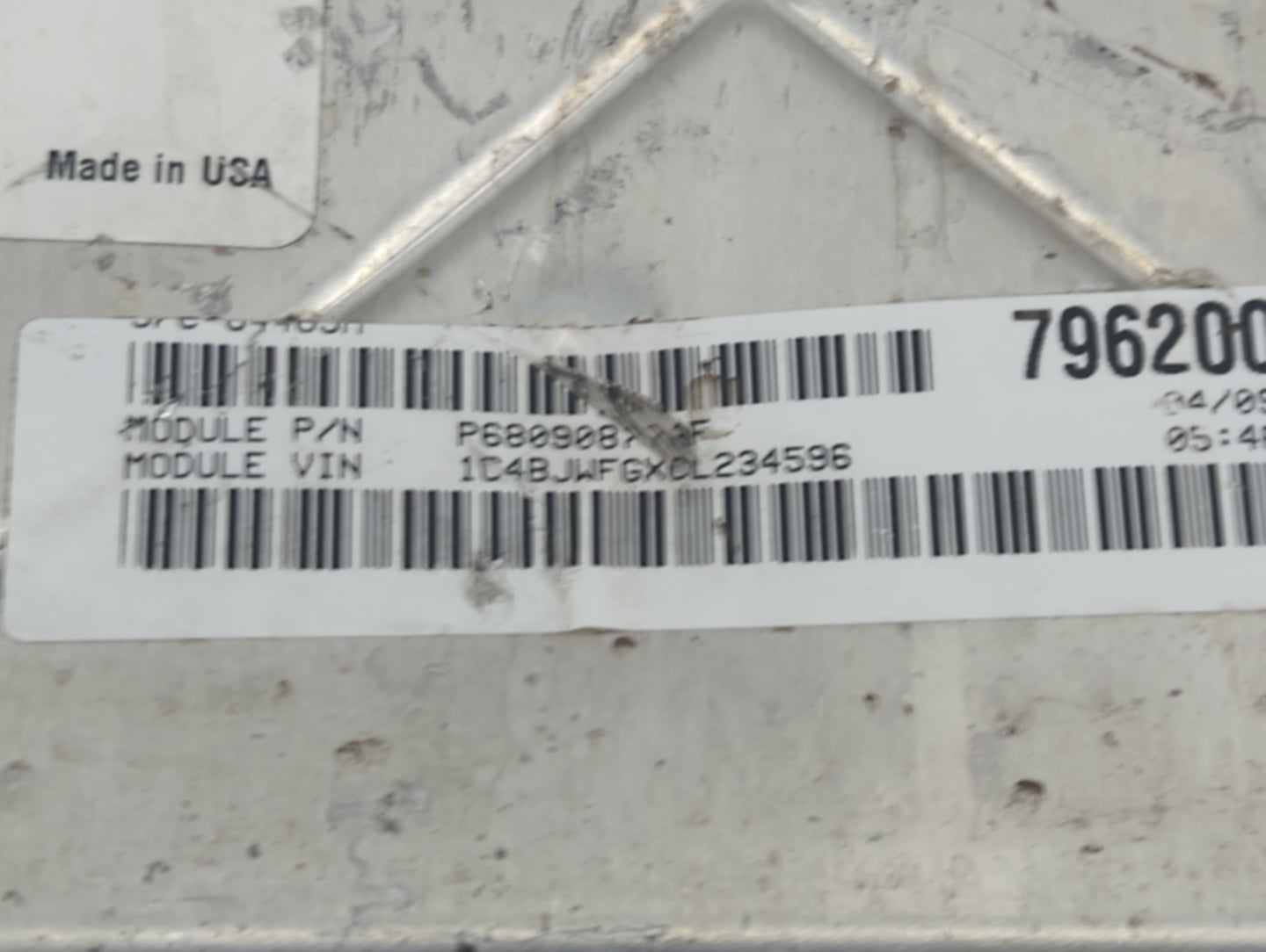 2012 Jeep Wrangler PCM Engine Control Computer ECU ECM PCU OEM P/N:P05150608AC Fits OEM Used Auto Parts - Oemusedautoparts1.
