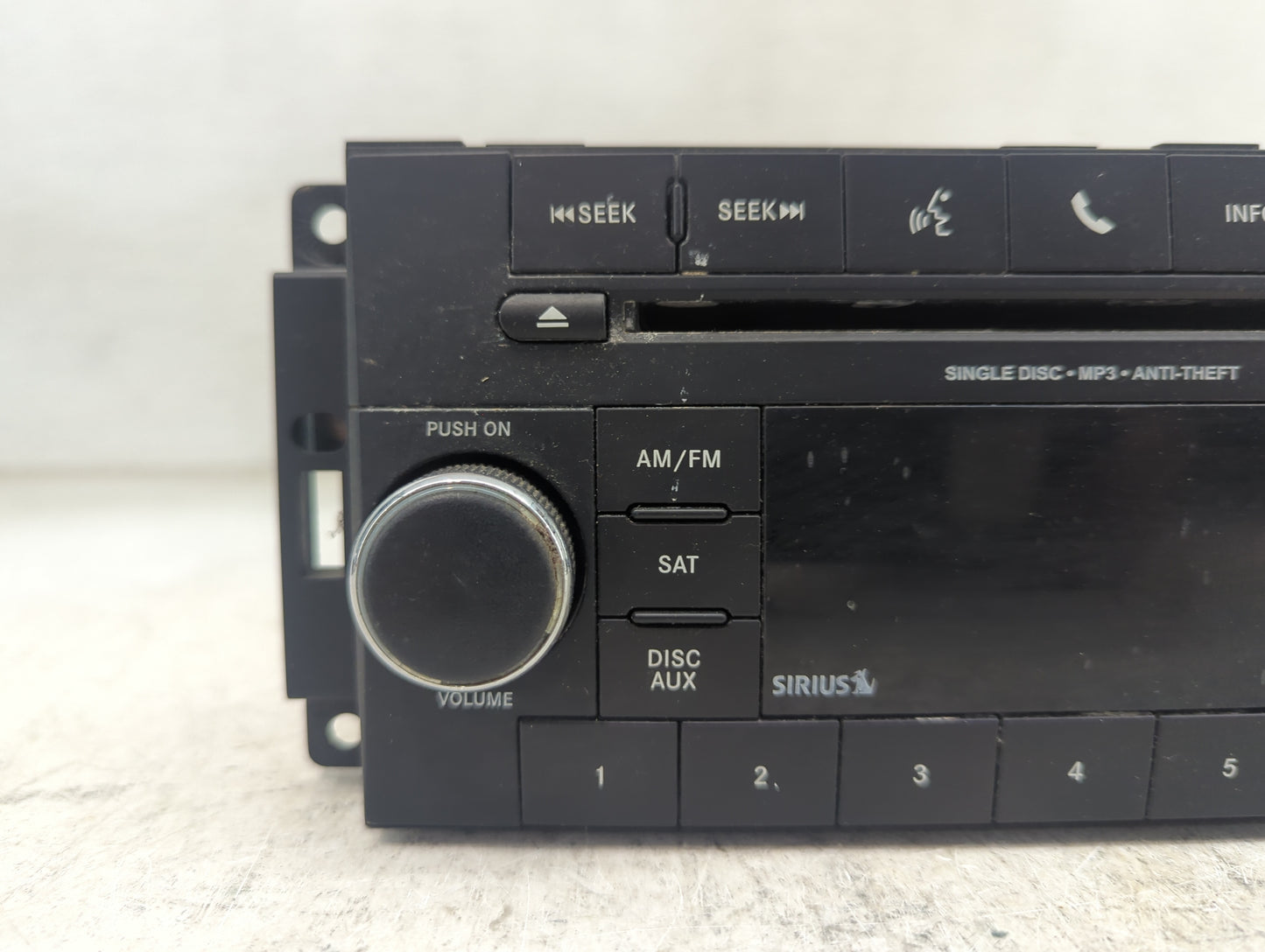 2012-2017 Jeep Wrangler Radio AM FM Cd Player Receiver Replacement P/N:P05091198AB SPNP05091198AB Fits Fits 2012 2013 2014 2