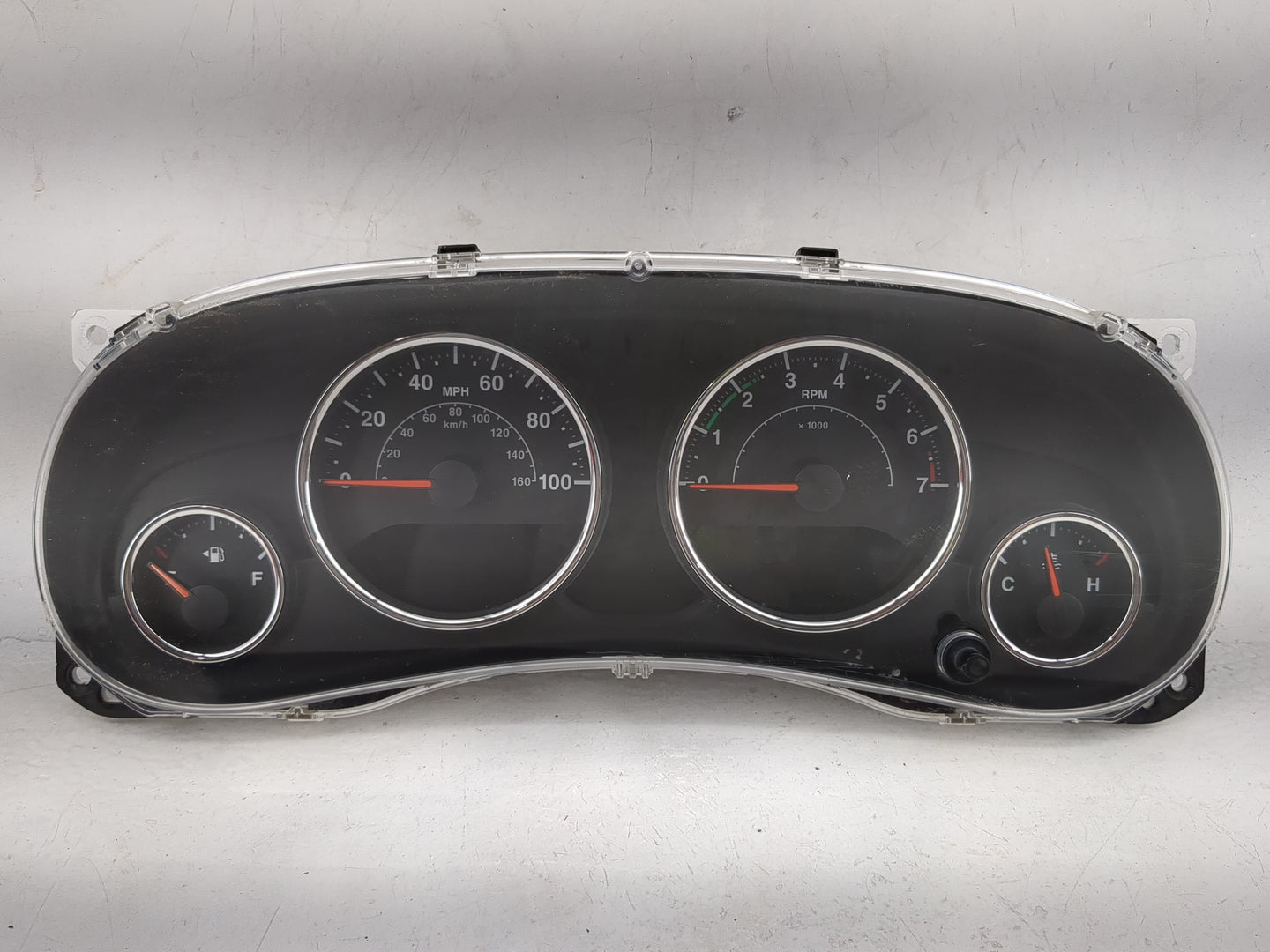 2012 Jeep Wrangler Instrument Cluster Speedometer Gauges P/N:05091822AE CR-0040-202-M0-CE Miles: Fits OEM Used Auto Parts - 