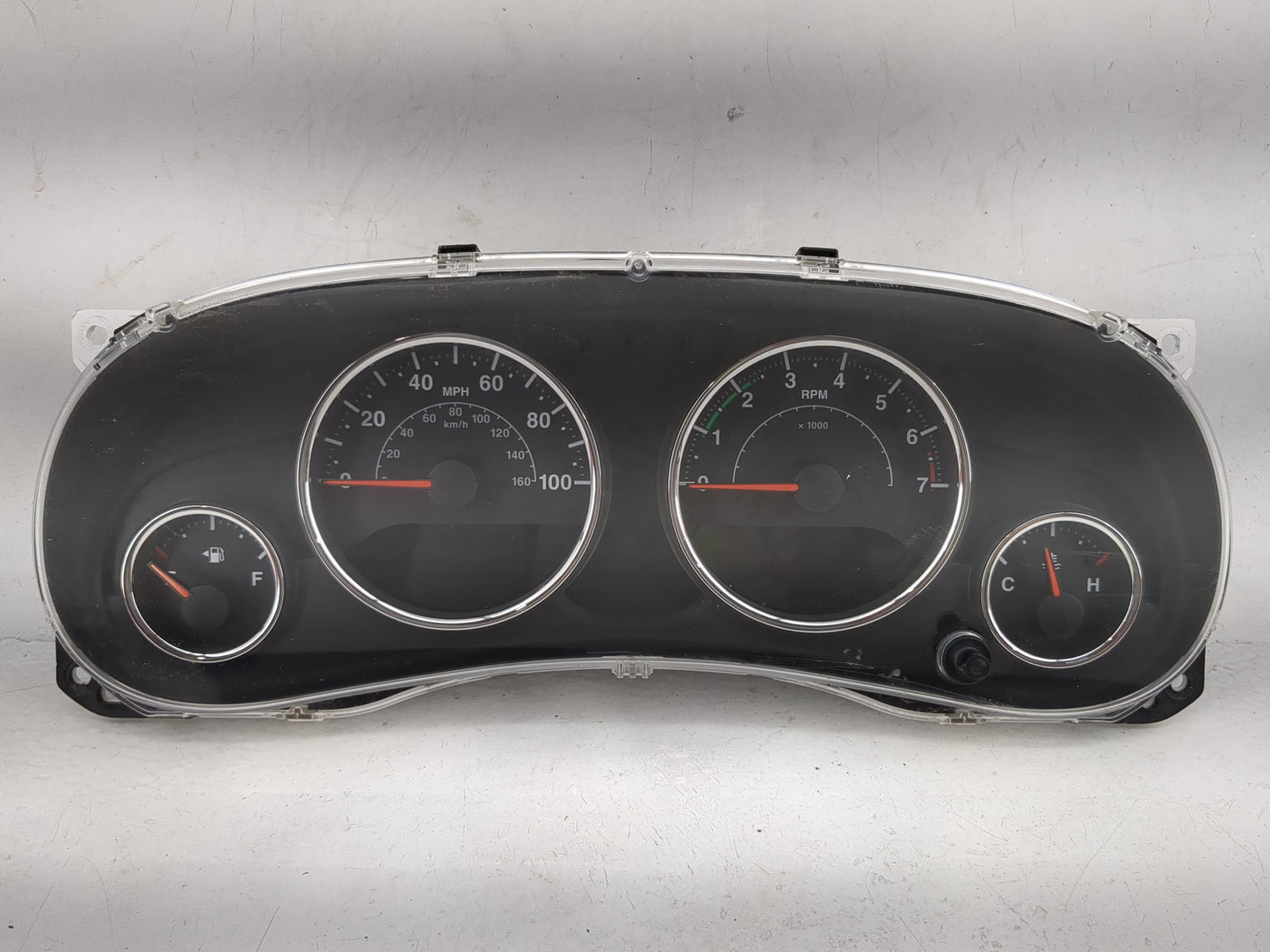 2012 Jeep Wrangler Instrument Cluster Speedometer Gauges P/N:05091822AE CR-0040-202-M0-CE Miles: Fits OEM Used Auto Parts - 