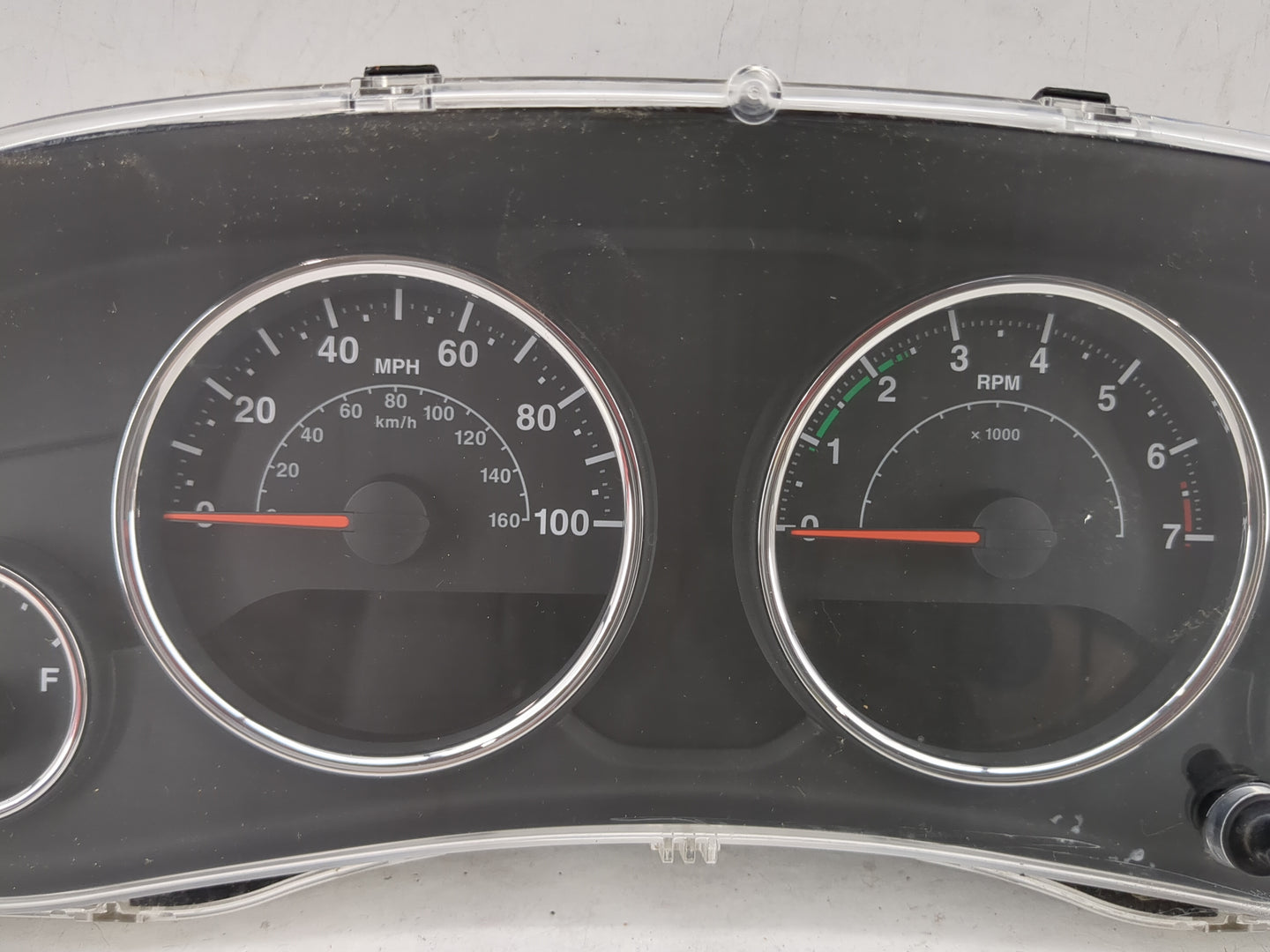 2012 Jeep Wrangler Instrument Cluster Speedometer Gauges P/N:05091822AE CR-0040-202-M0-CE Miles: Fits OEM Used Auto Parts - 