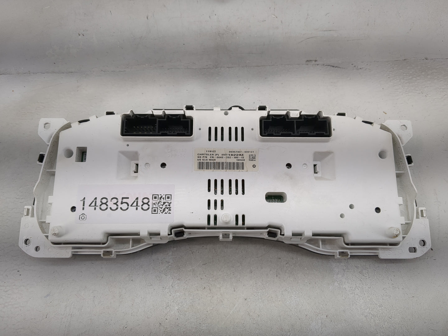2012 Jeep Wrangler Instrument Cluster Speedometer Gauges P/N:05091822AE CR-0040-202-M0-CE Miles: Fits OEM Used Auto Parts - 