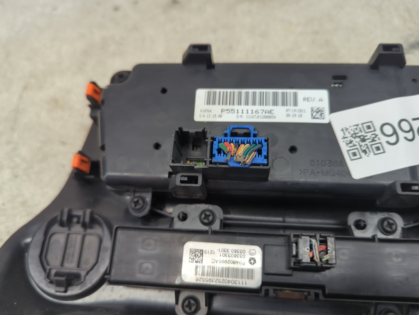 2011-2013 Jeep Wrangler Climate Control Module Temperature AC/Heater Replacement P/N:P55111167AE P04602985AC Fits OEM Used A