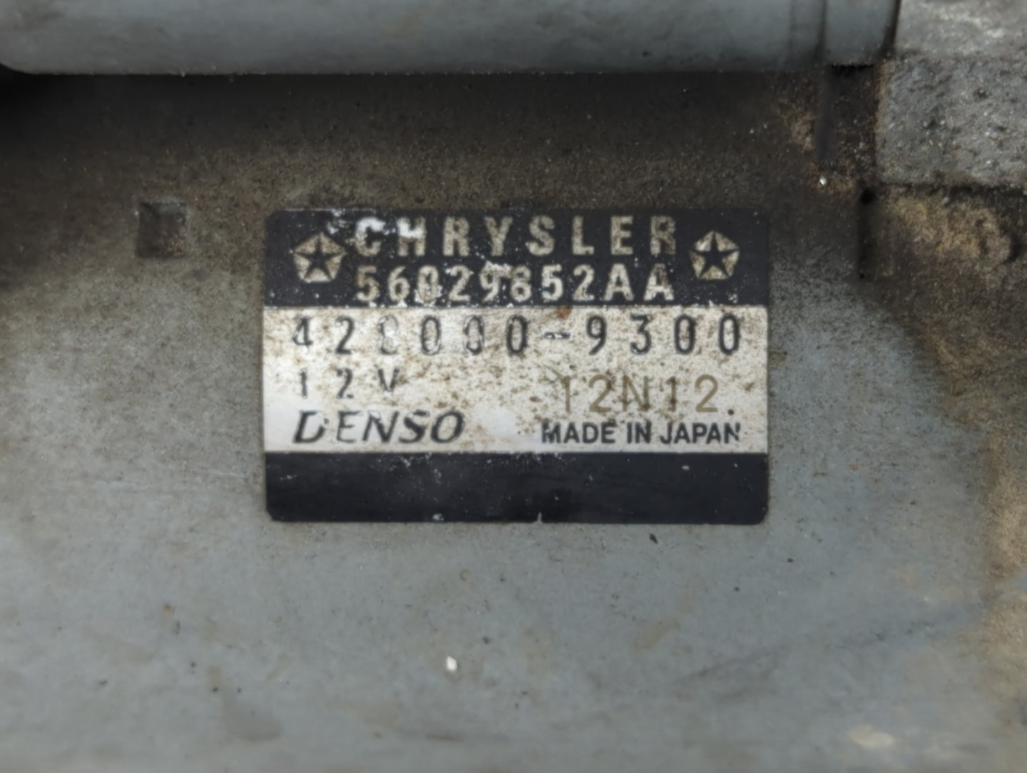 2012-2022 Jeep Wrangler Car Starter Motor Solenoid OEM P/N:56029852AA Fits OEM Used Auto Parts - Oemusedautoparts1.com