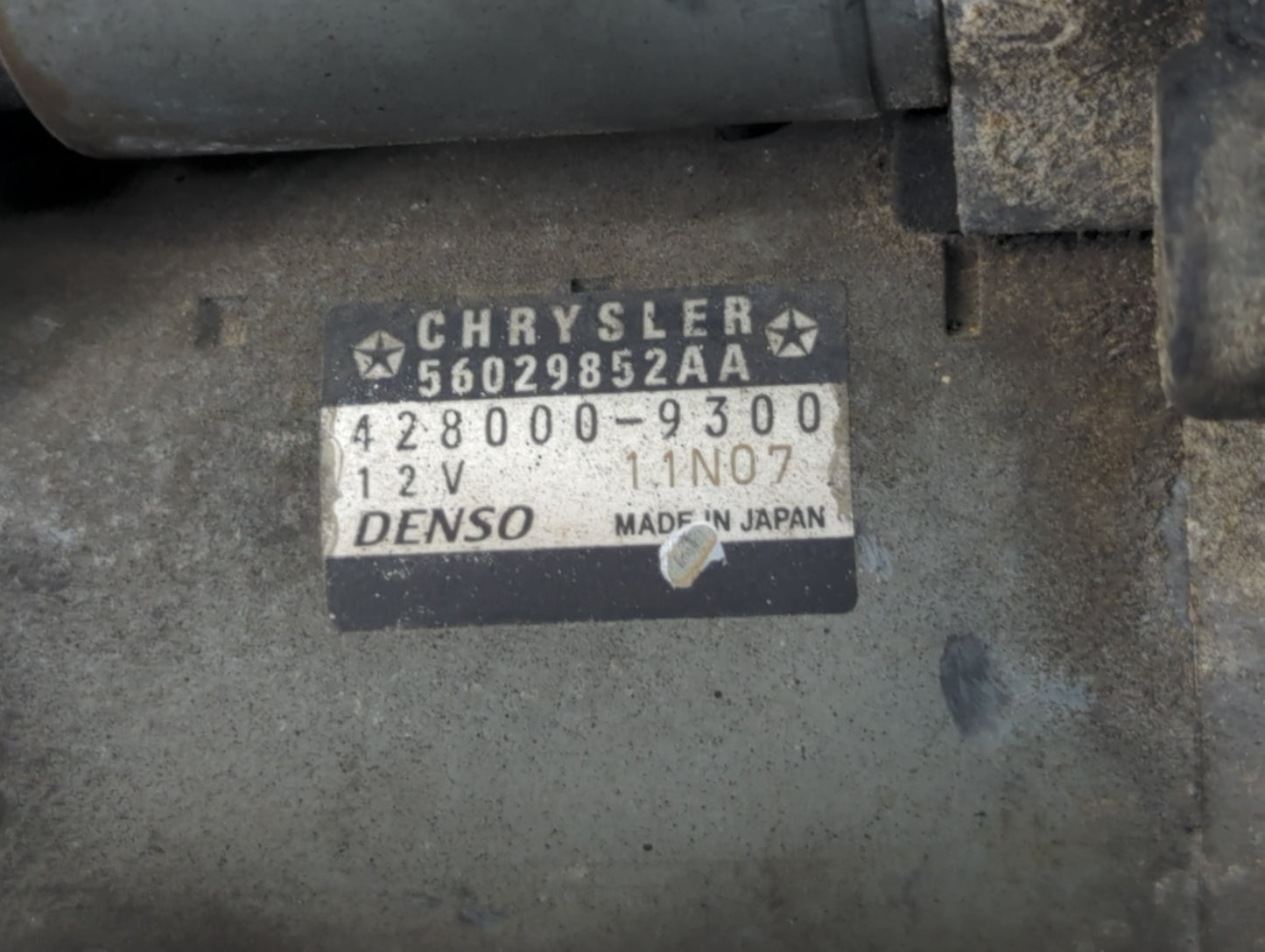 2012-2022 Jeep Wrangler Car Starter Motor Solenoid OEM P/N:M000T23271ZC 56044736AC Fits OEM Used Auto Parts - Oemusedautopar