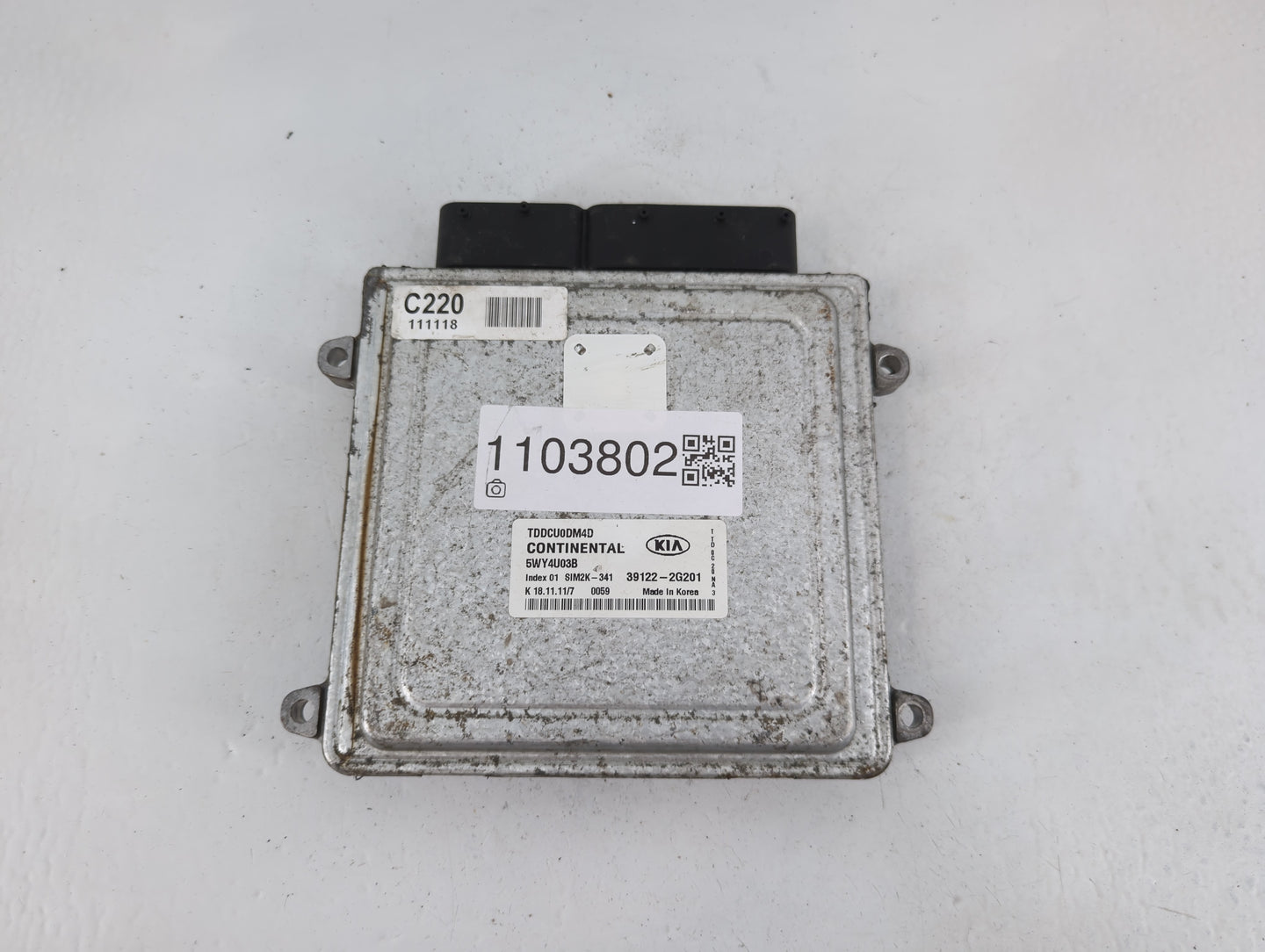 2011-2013 Kia Forte PCM Engine Control Computer ECU ECM PCU OEM P/N:39122-2G201 Fits Fits 2011 2012 2013 OEM Used Auto Parts