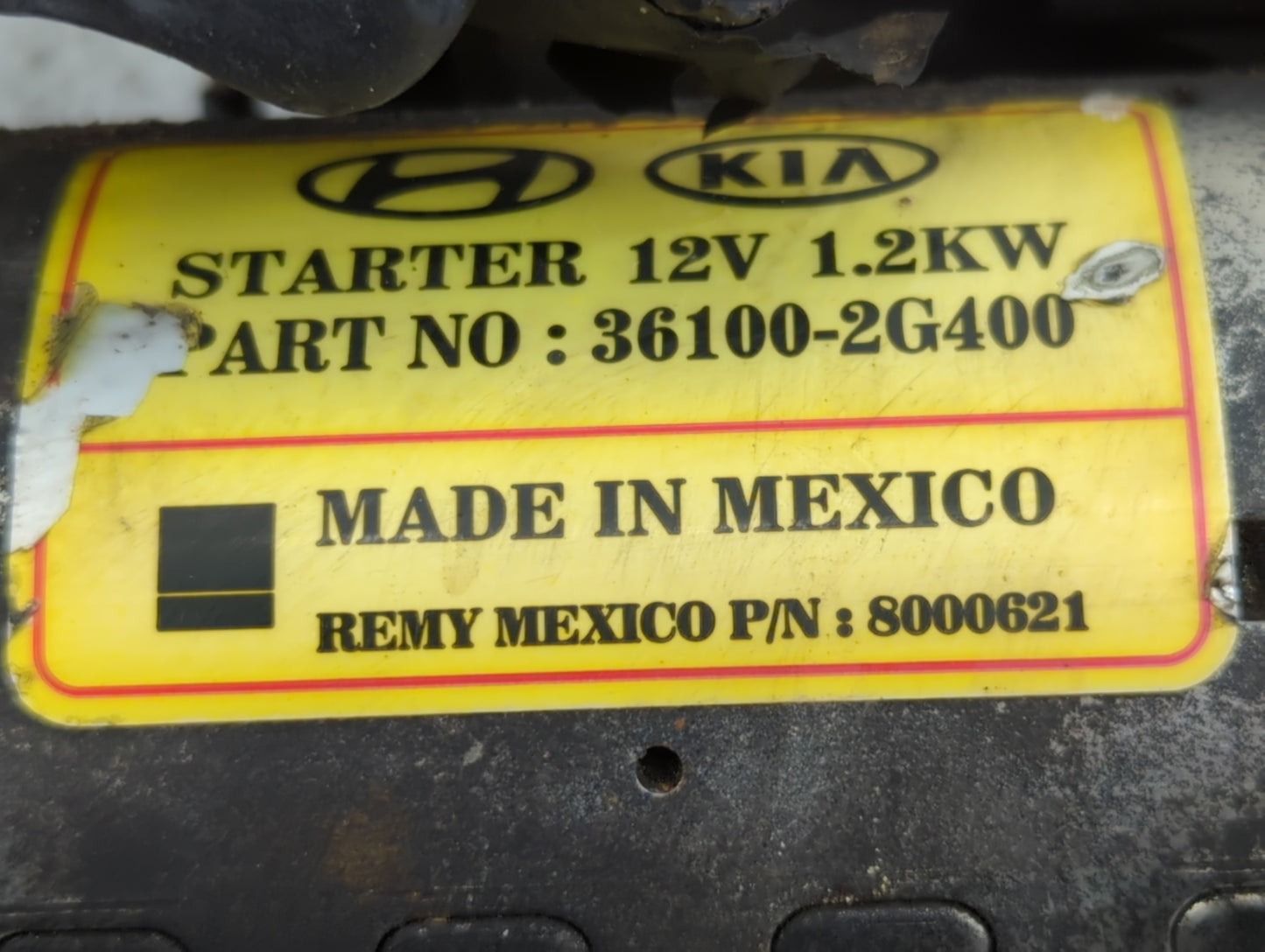 2010-2013 Kia Forte Car Starter Motor Solenoid OEM P/N:36100-2G200 Fits Fits 2008 2009 2010 2011 2012 2013 2014 2015 2016 OE