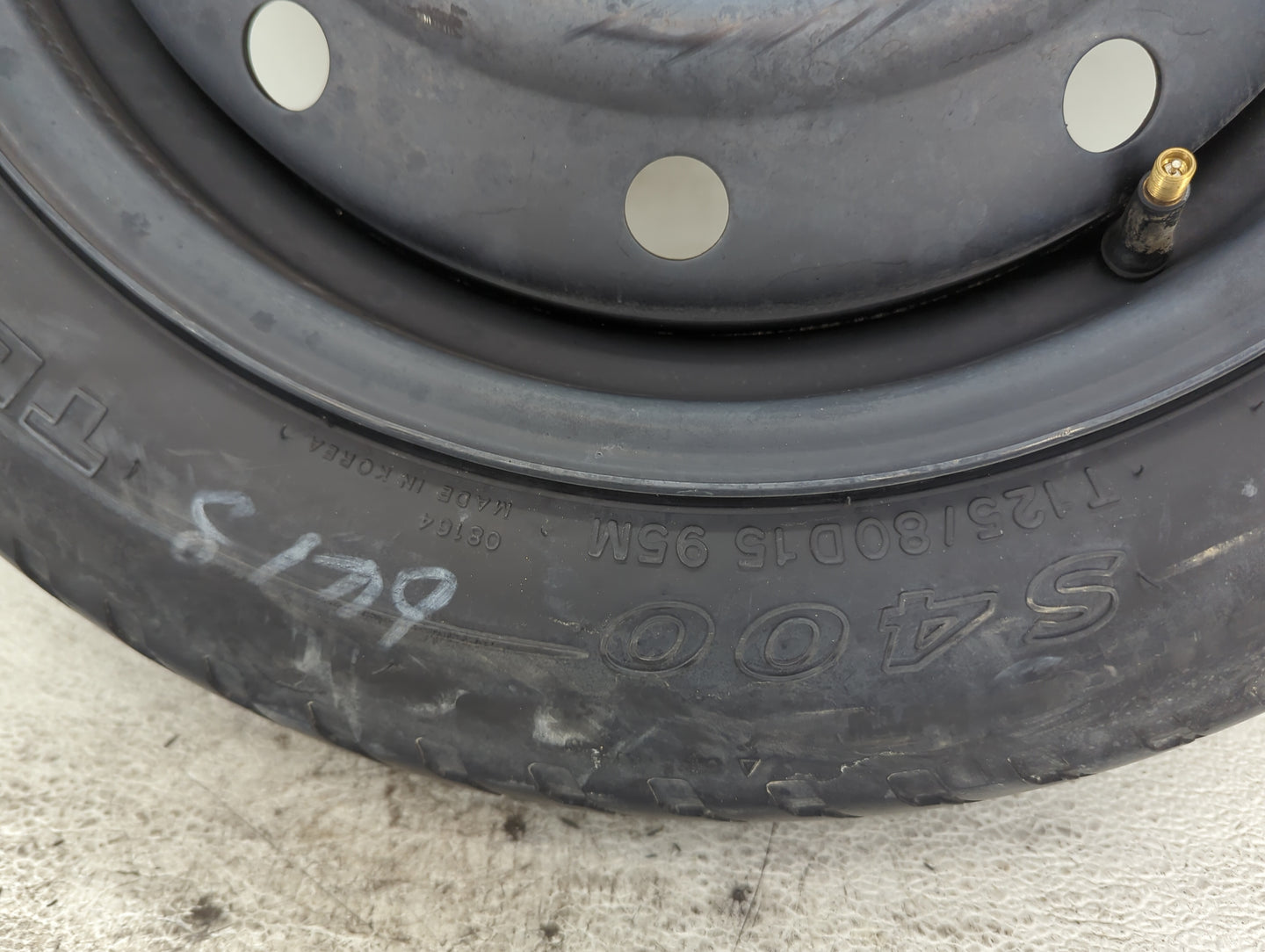 2010-2013 Kia Forte Spare Donut Tire Wheel Rim Oem 1490861 - Oemusedautoparts1.com