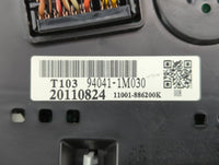 2011-2013 Kia Forte Instrument Cluster Speedometer Gauges P/N:94021-1M230 94041-1M030 Fits Fits 2011 2012 2013 OEM Used Auto