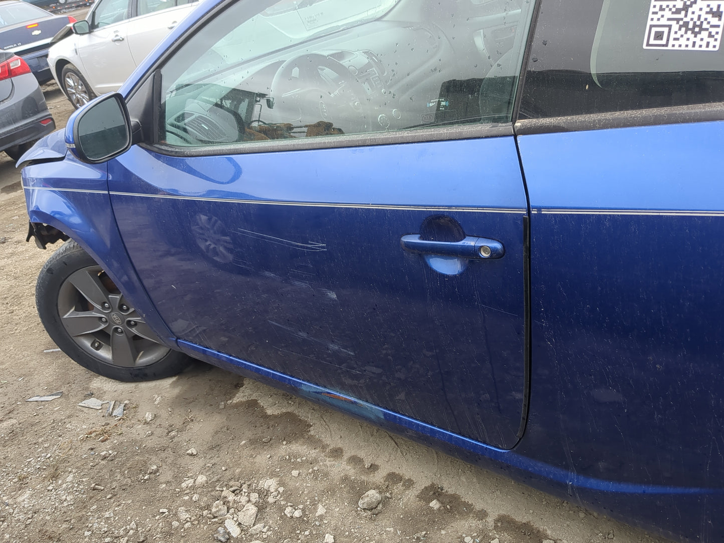 2010-2013 Kia Forte Koup Driver Front Door Oem - Oemusedautoparts1.com