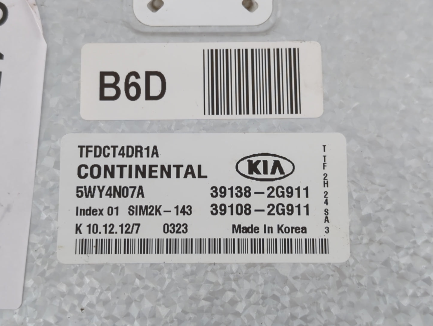 2011-2013 Kia Optima PCM Engine Control Computer ECU ECM PCU OEM P/N:39108-2G911 39138-2G911 Fits Fits 2011 2012 2013 OEM Us