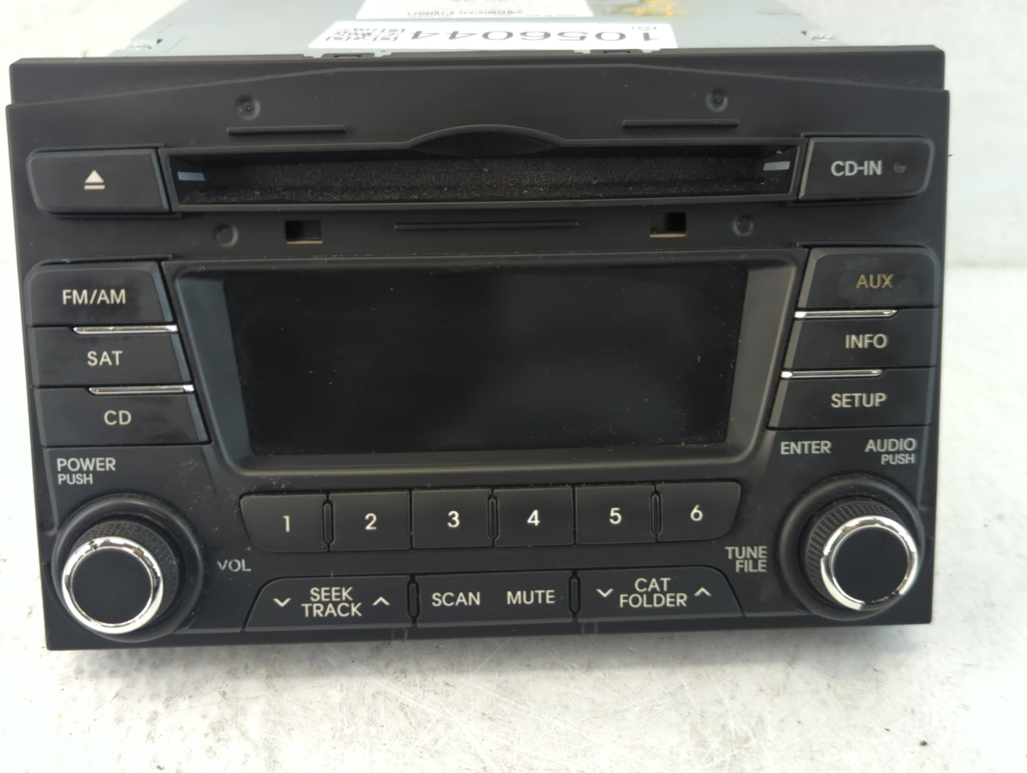 2011-2013 Kia Optima Radio AM FM Cd Player Receiver Replacement P/N:96170-2T651CA Fits Fits 2011 2012 2013 OEM Used Auto Par