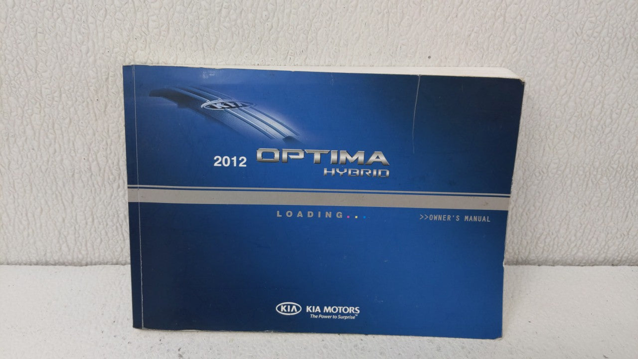 2012 Kia Optima Owners Manual Book Guide OEM Used Auto Parts - Oemusedautoparts1.com