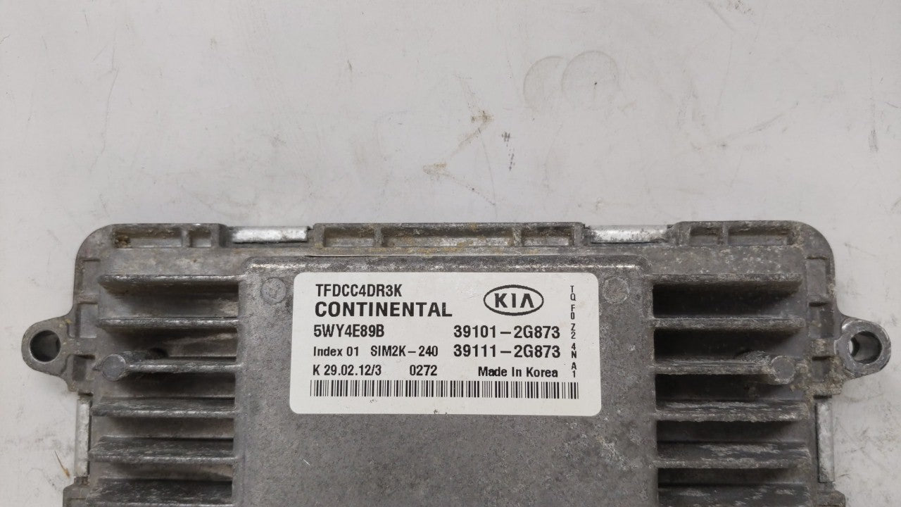 2011-2013 Kia Optima PCM Engine Control Computer ECU ECM PCU OEM P/N:39101-2G874 39101-2G872, 39111-2G872 Fits Fits 2011 201