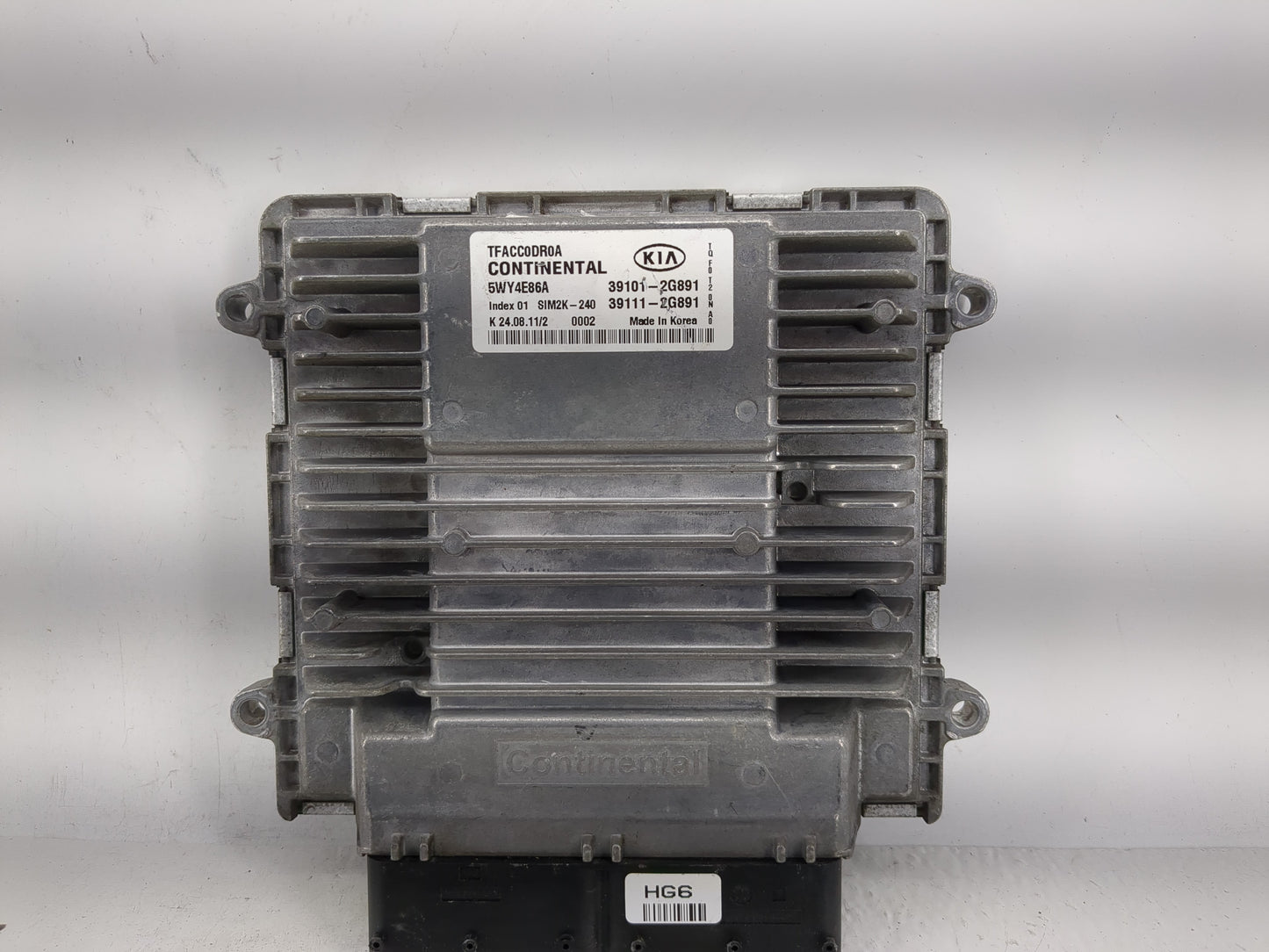 2011-2013 Kia Optima PCM Engine Control Computer ECU ECM PCU OEM P/N:39111-2G891 39101-2G891 Fits Fits 2011 2012 2013 OEM Us
