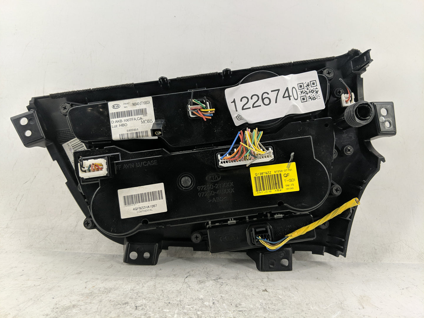 2012 Kia Optima Radio AM FM Cd Player Receiver Replacement P/N:96540-2T100CA Fits OEM Used Auto Parts - Oemusedautoparts1.co