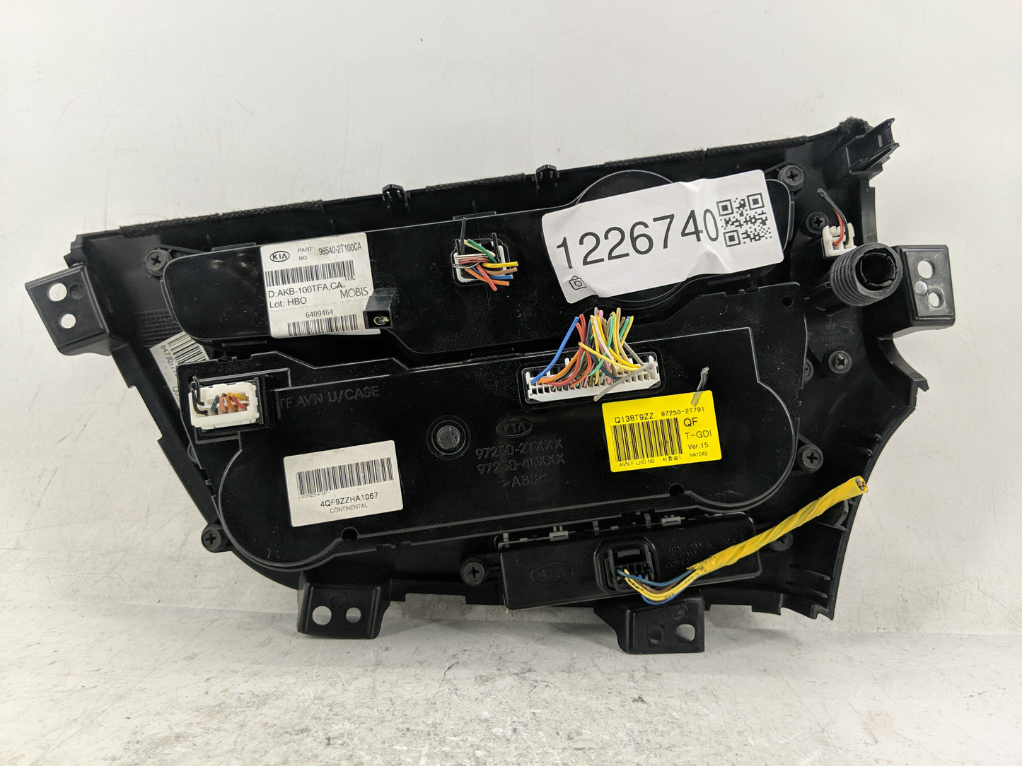 2012 Kia Optima Radio AM FM Cd Player Receiver Replacement P/N:96540-2T100CA Fits OEM Used Auto Parts - Oemusedautoparts1.co