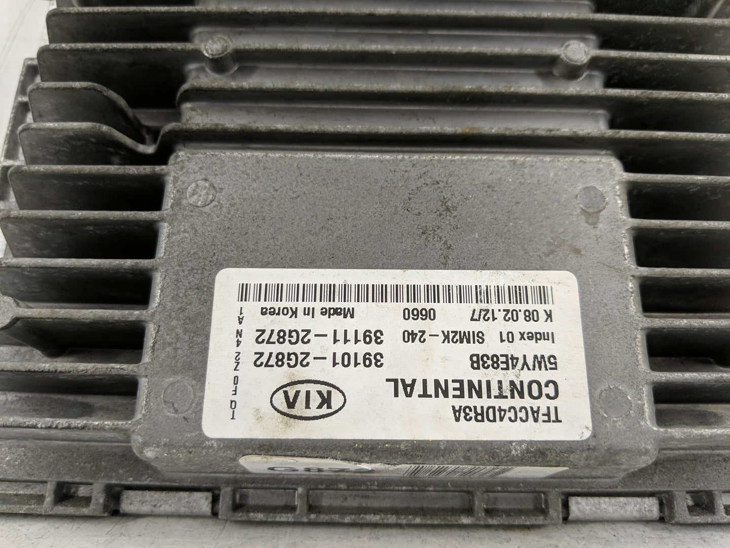 2011-2013 Kia Optima PCM Engine Control Computer ECU ECM PCU OEM P/N:39111-2G872 39101-2G872 Fits Fits 2011 2012 2013 OEM Us