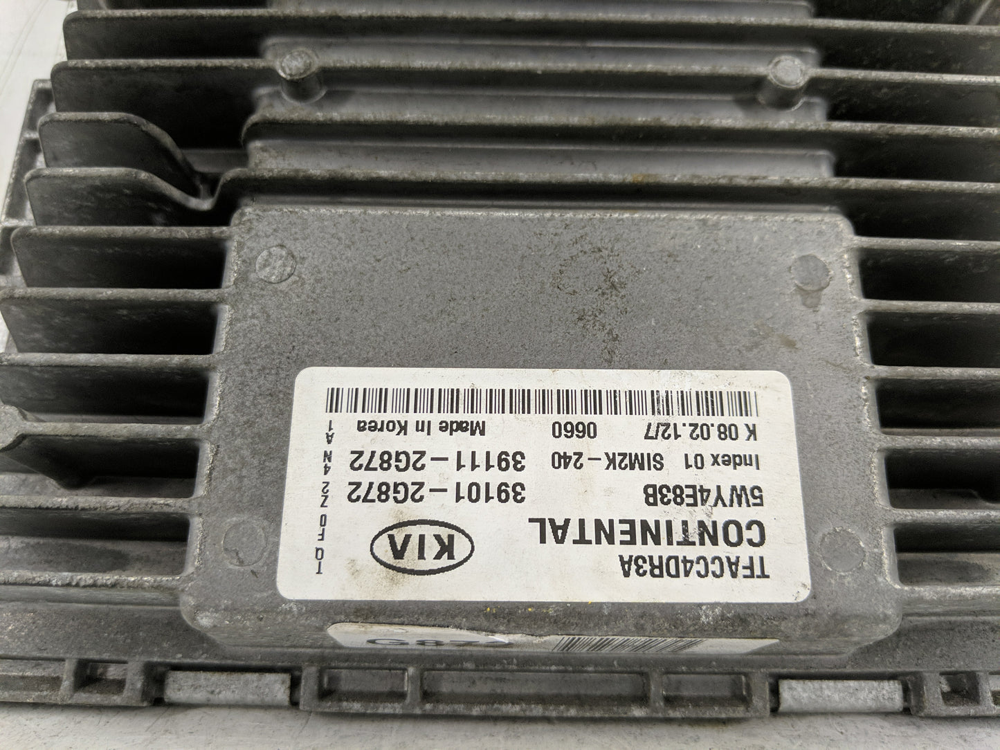 2011-2013 Kia Optima PCM Engine Control Computer ECU ECM PCU OEM P/N:39111-2G872 39101-2G872 Fits Fits 2011 2012 2013 OEM Us