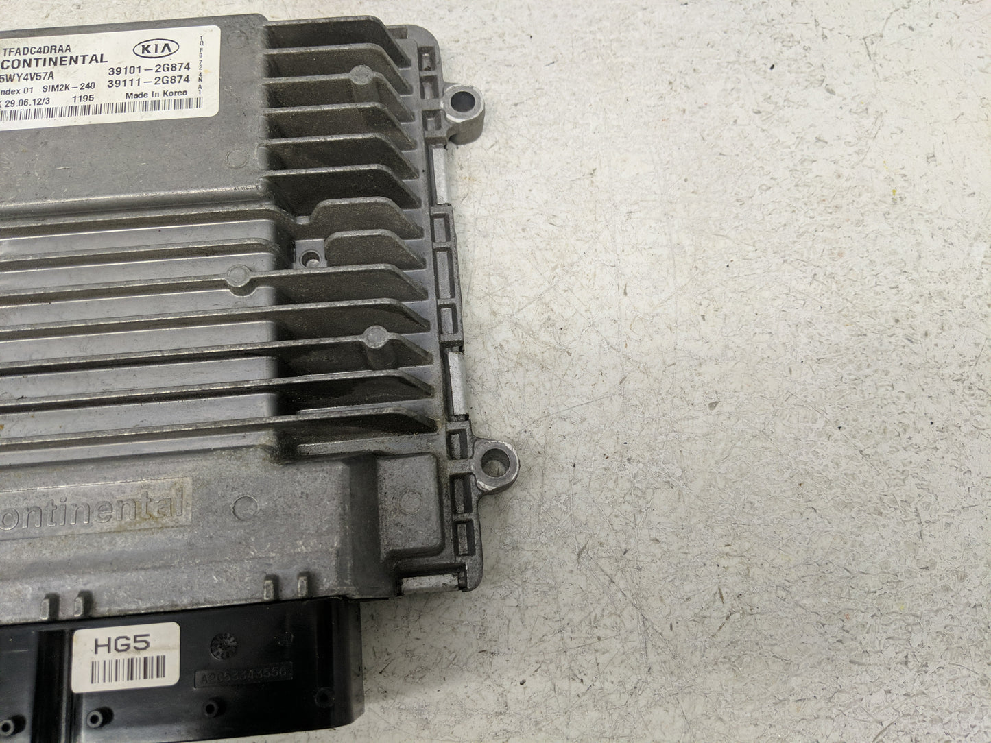 2011-2013 Kia Optima PCM Engine Control Computer ECU ECM PCU OEM P/N:39111-2G872 39101-2G872 Fits Fits 2011 2012 2013 OEM Us