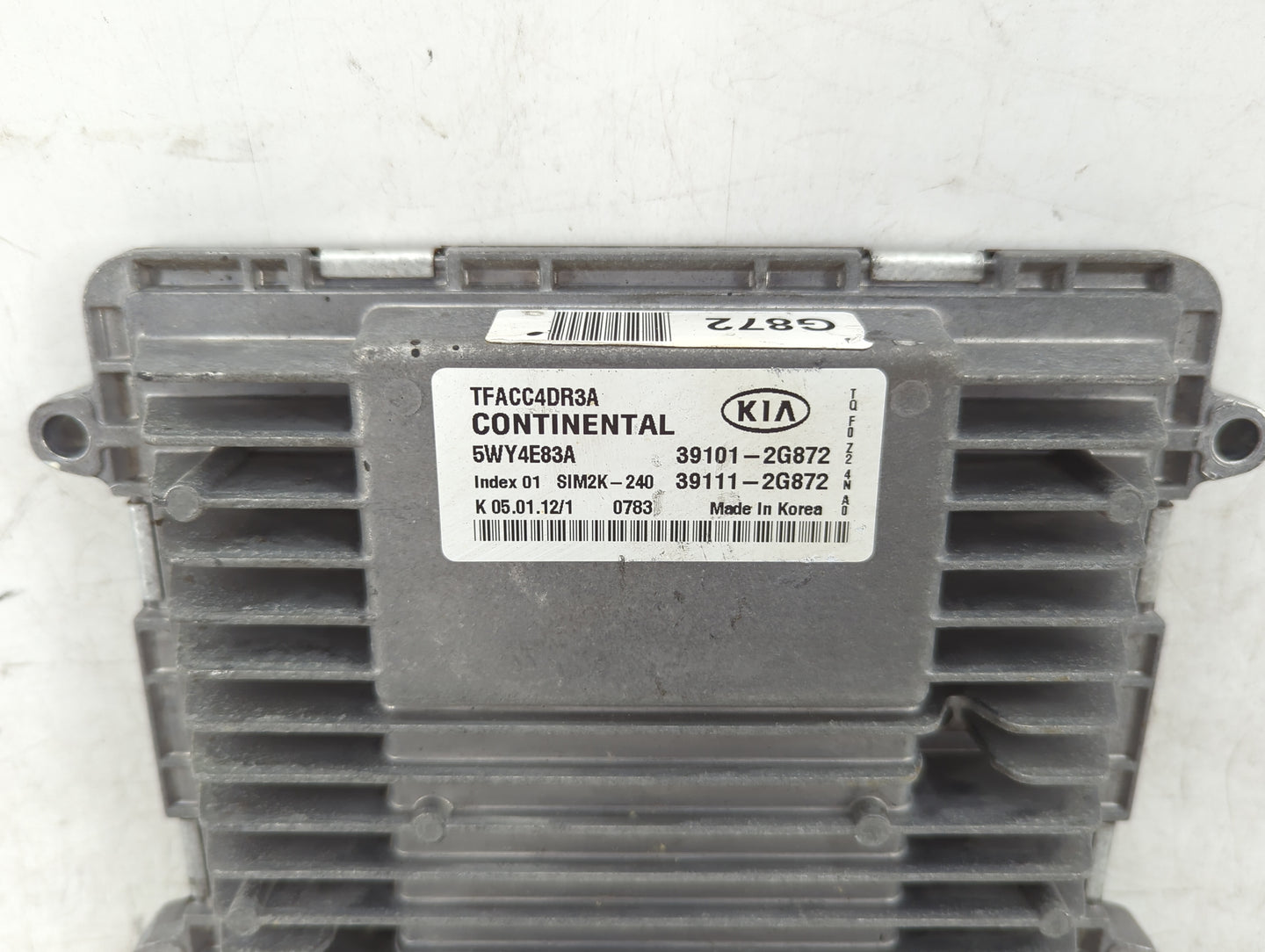 2011-2013 Kia Optima PCM Engine Control Computer ECU ECM PCU OEM P/N:39111-2G872 39101-2G872 Fits Fits 2011 2012 2013 OEM Us