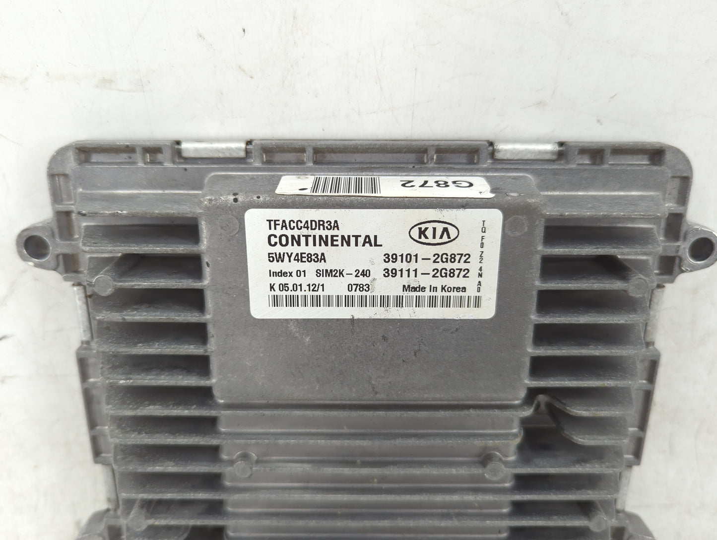 2011-2013 Kia Optima PCM Engine Control Computer ECU ECM PCU OEM P/N:39111-2G872 39101-2G872 Fits Fits 2011 2012 2013 OEM Us